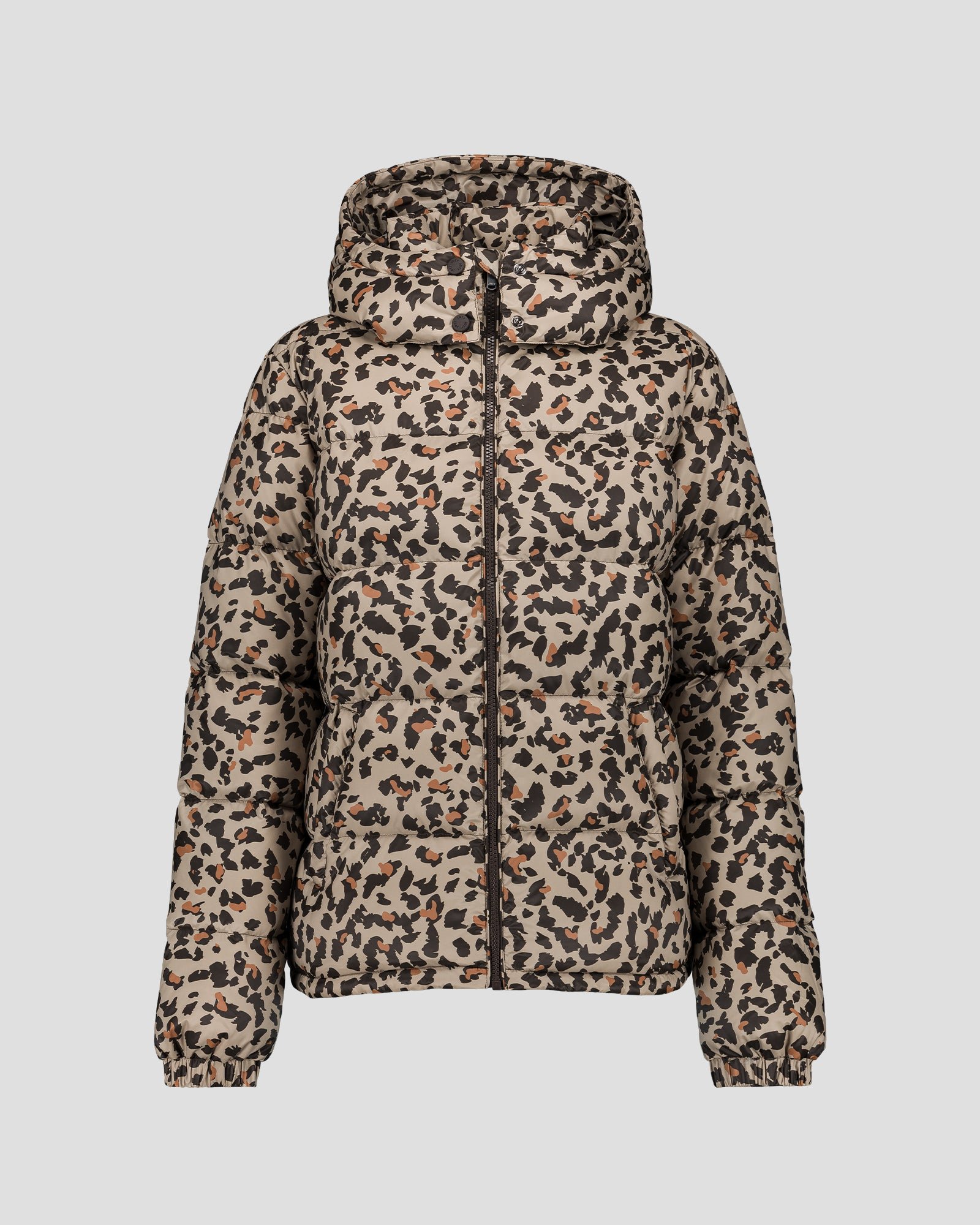 Prague Print Puffer Extreme Cold Jacket JOTT Brown