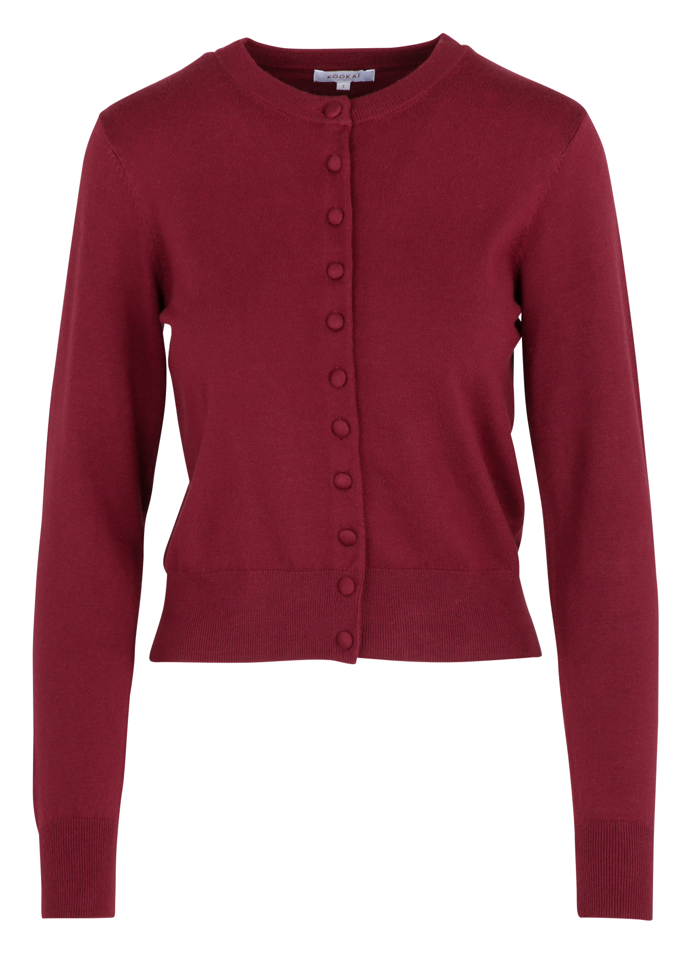 Gilet col rond  KOOKAI Rouge