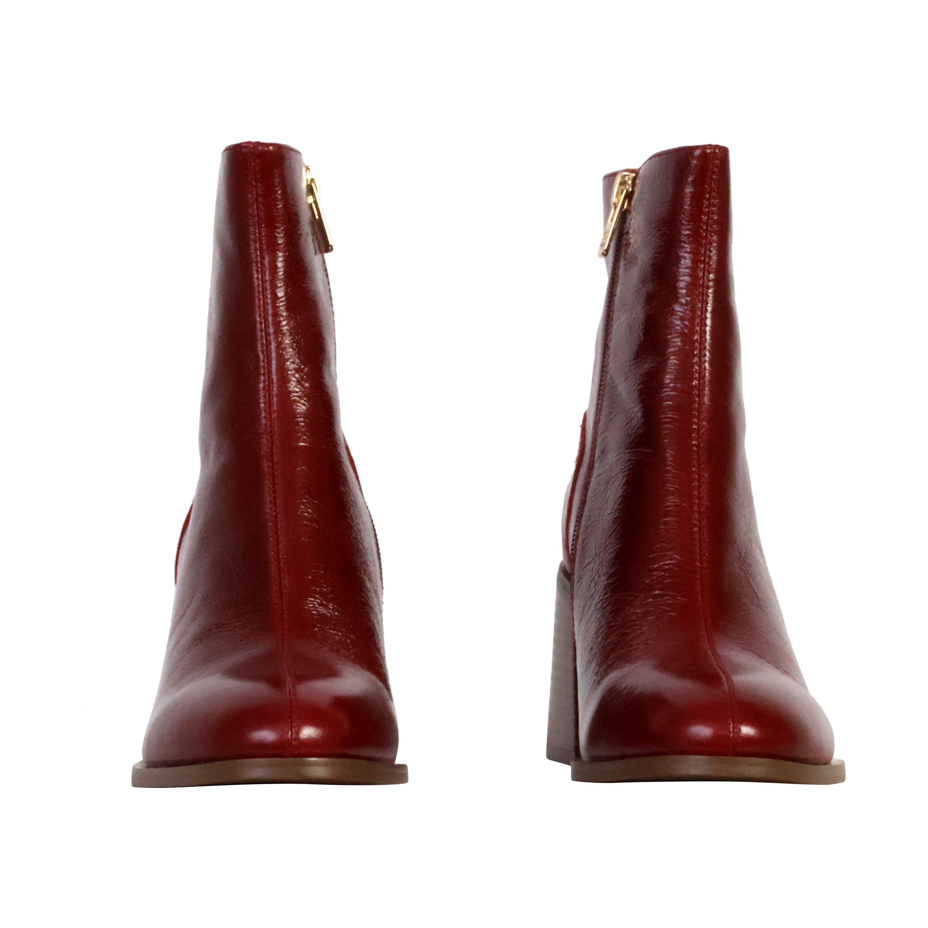 Victoria leather ankle boot Red