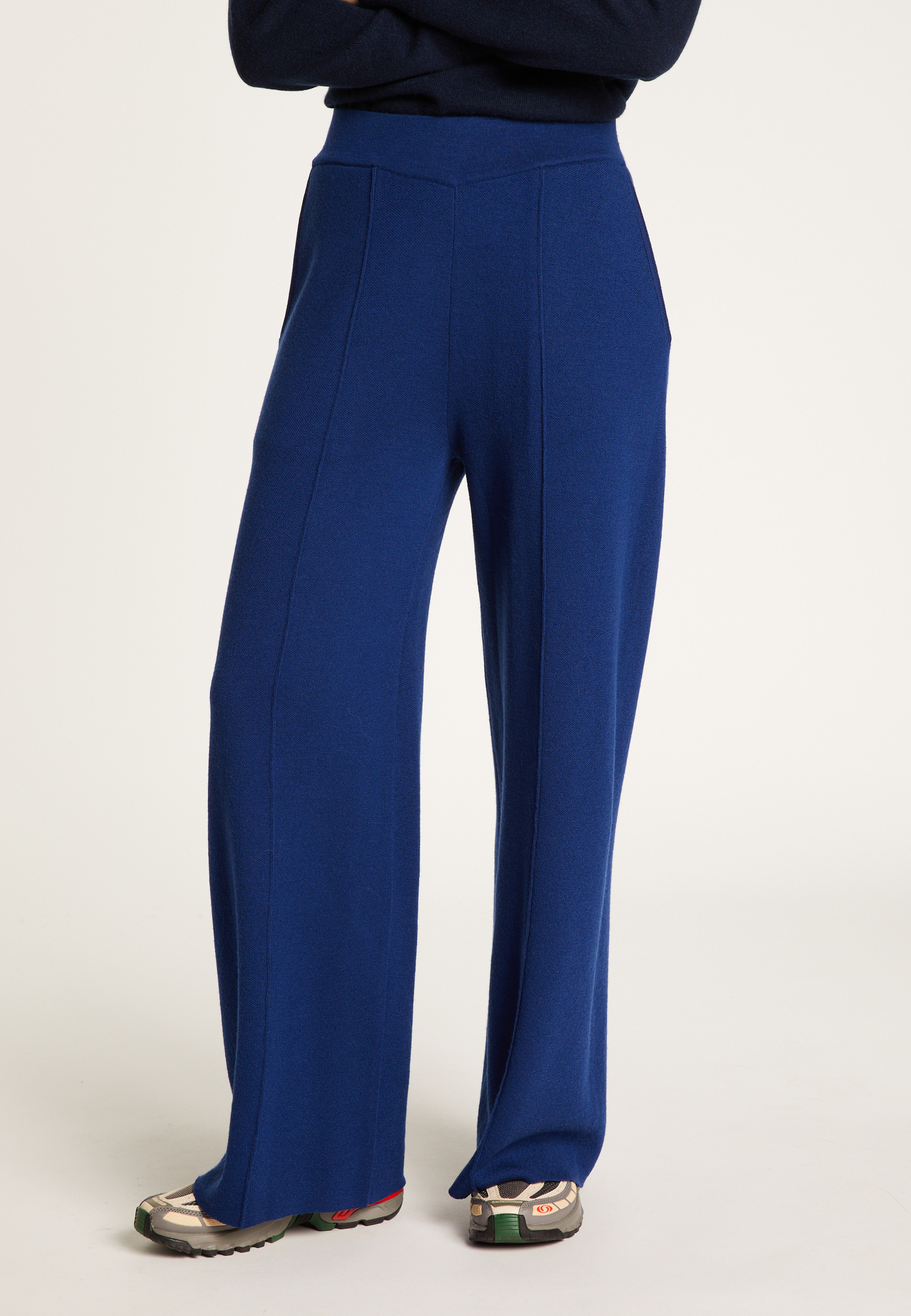 Merino wool trousers Blue