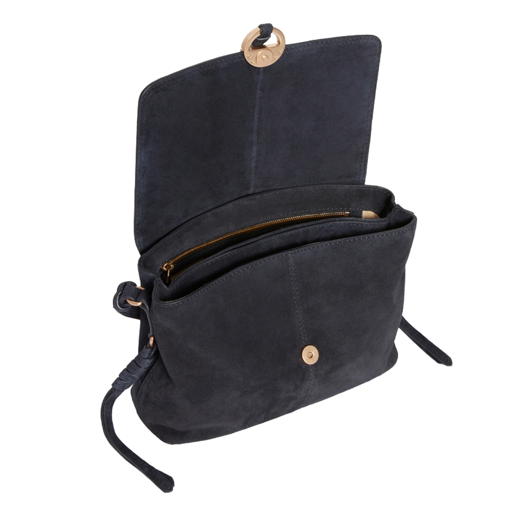 Dori leather shoulder bag VANESSA BRUNO Blue