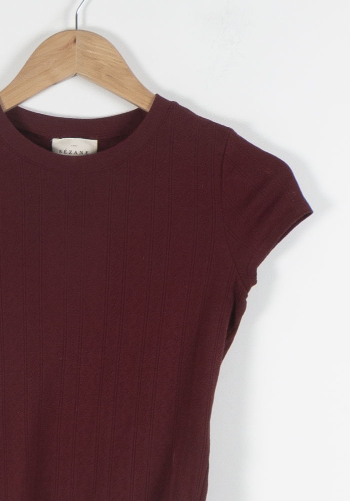 Tommy Badge T-shirt SEZANE - Seconde main Red