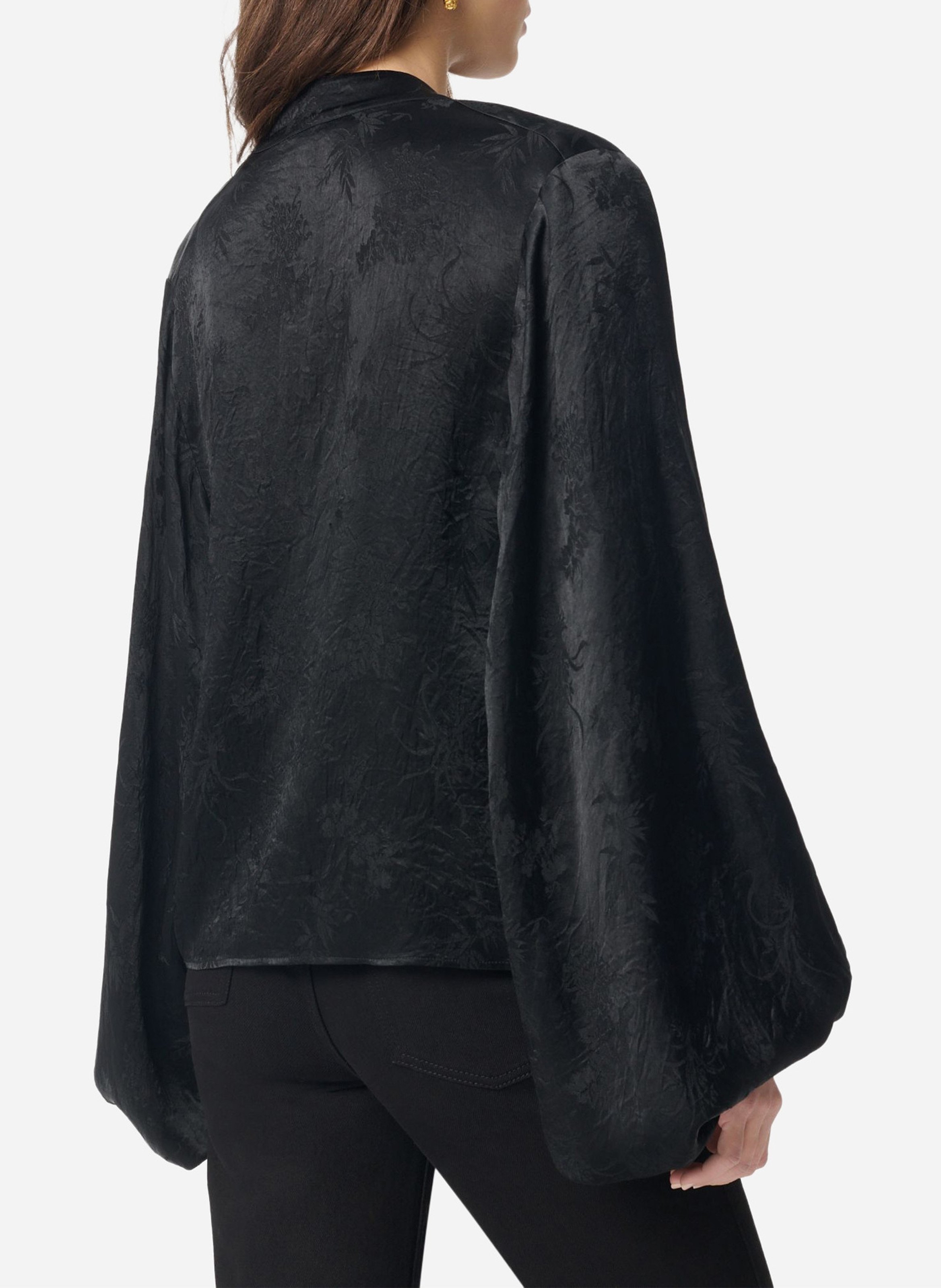 Straight blouse in printed jacquard VANESSA BRUNO Black