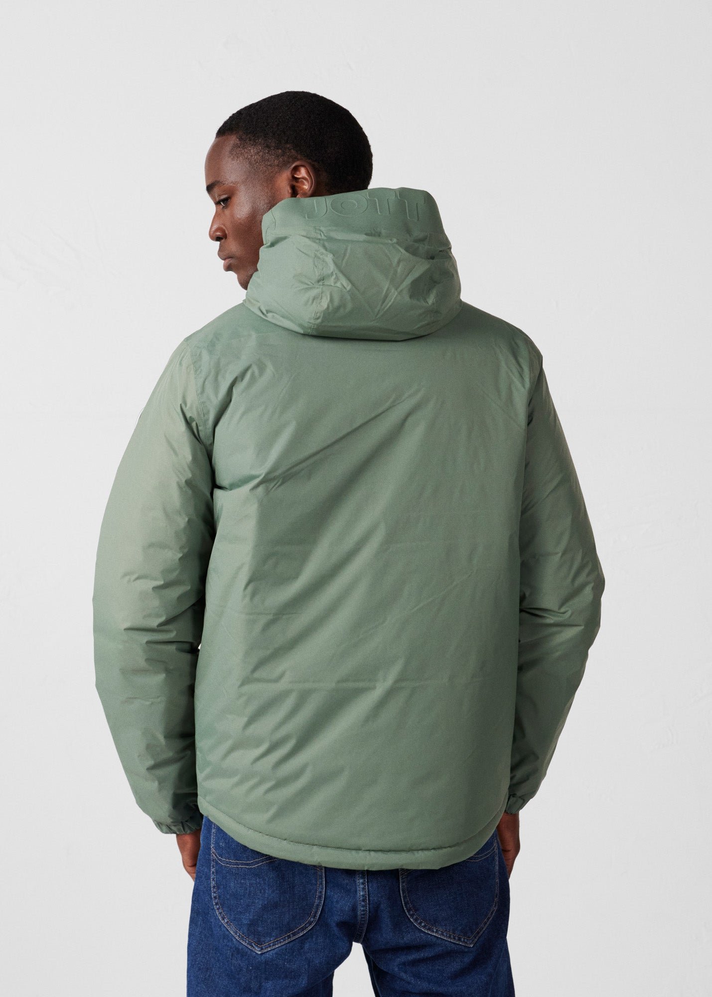 Reversible down jacket [color]/bluestone brummen JOTT Green