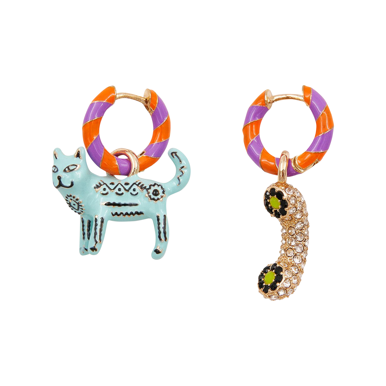 Atlantide - Hängeohrringe ESSENTIEL ANTWERP Orange