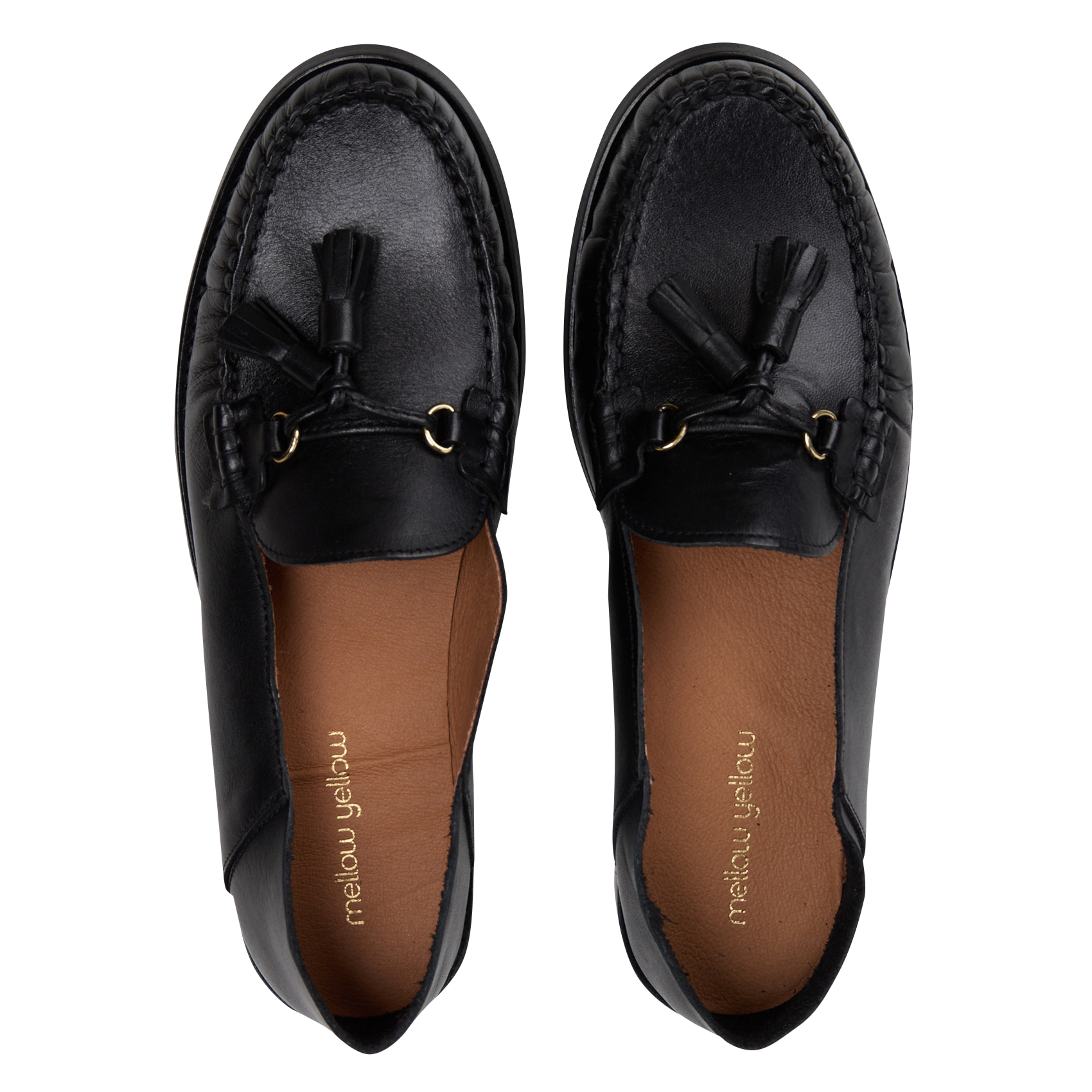 Mocasssins en cuir MELLOW YELLOW Noir