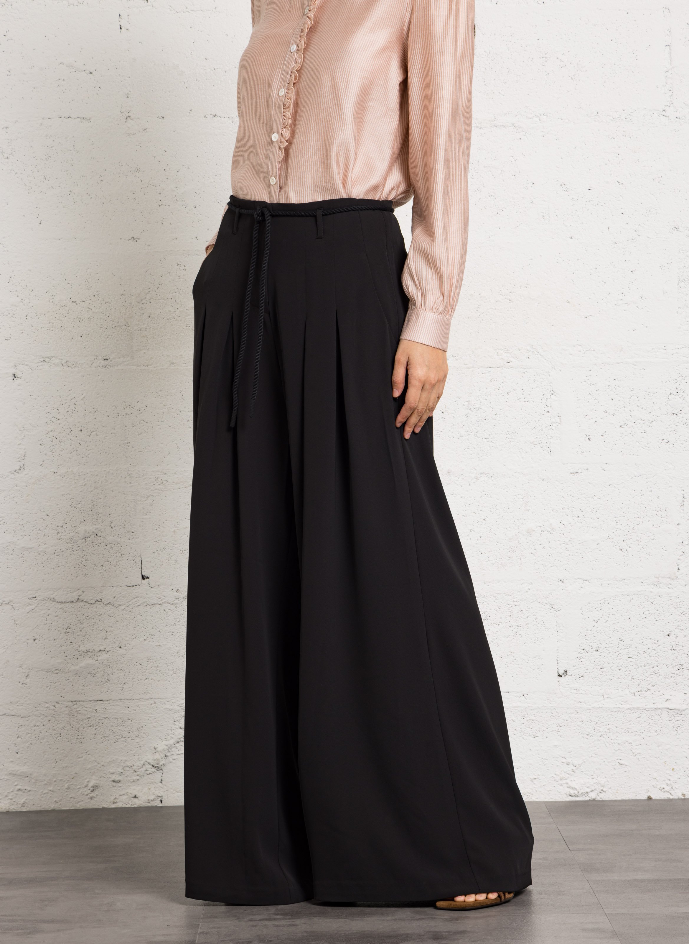 Azawood high-waisted wide-leg trousers LE TEMPS DES CERISES