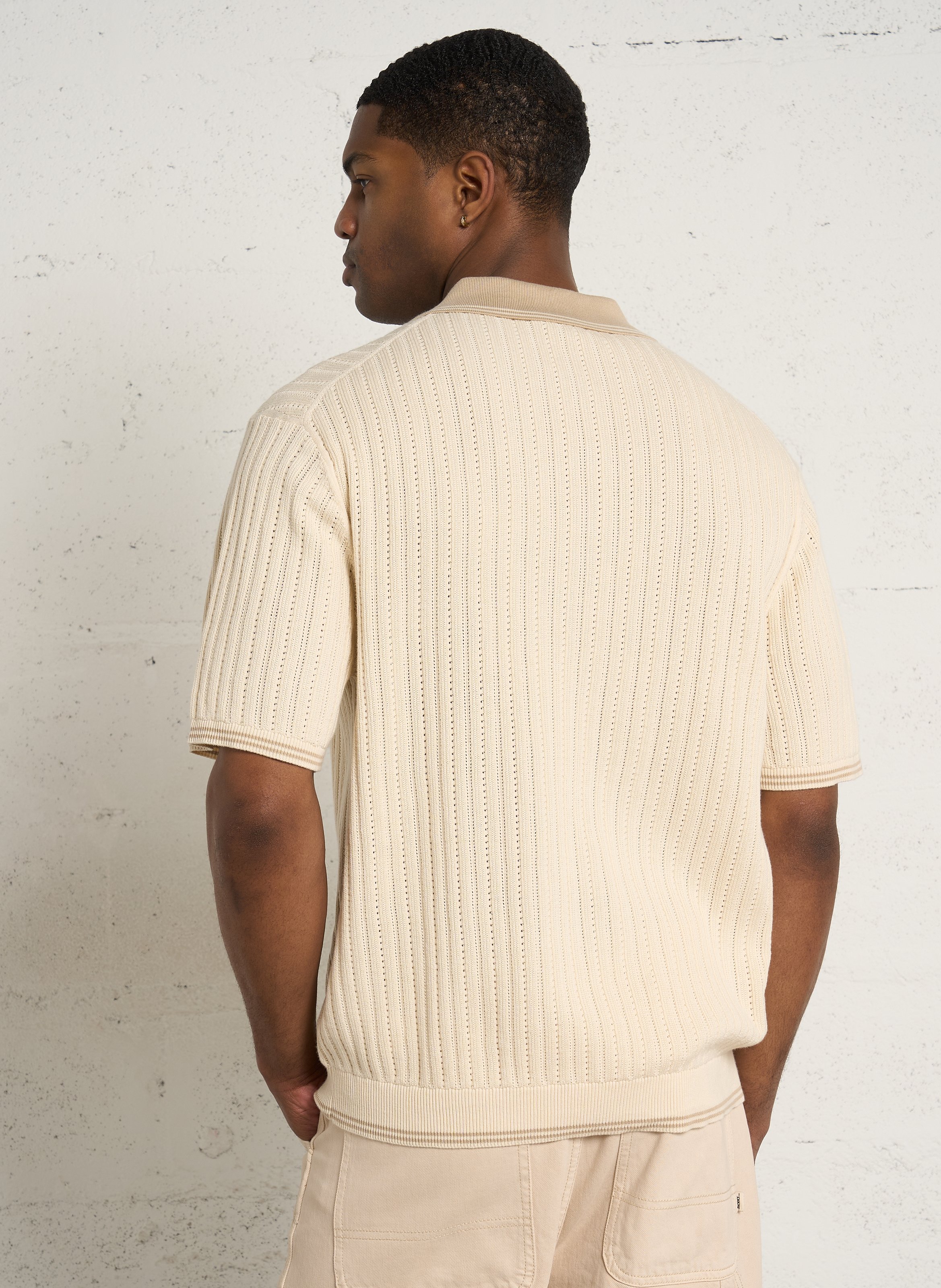 Polo aus Bio-Baumwollstrick PAUL SMITH Beige