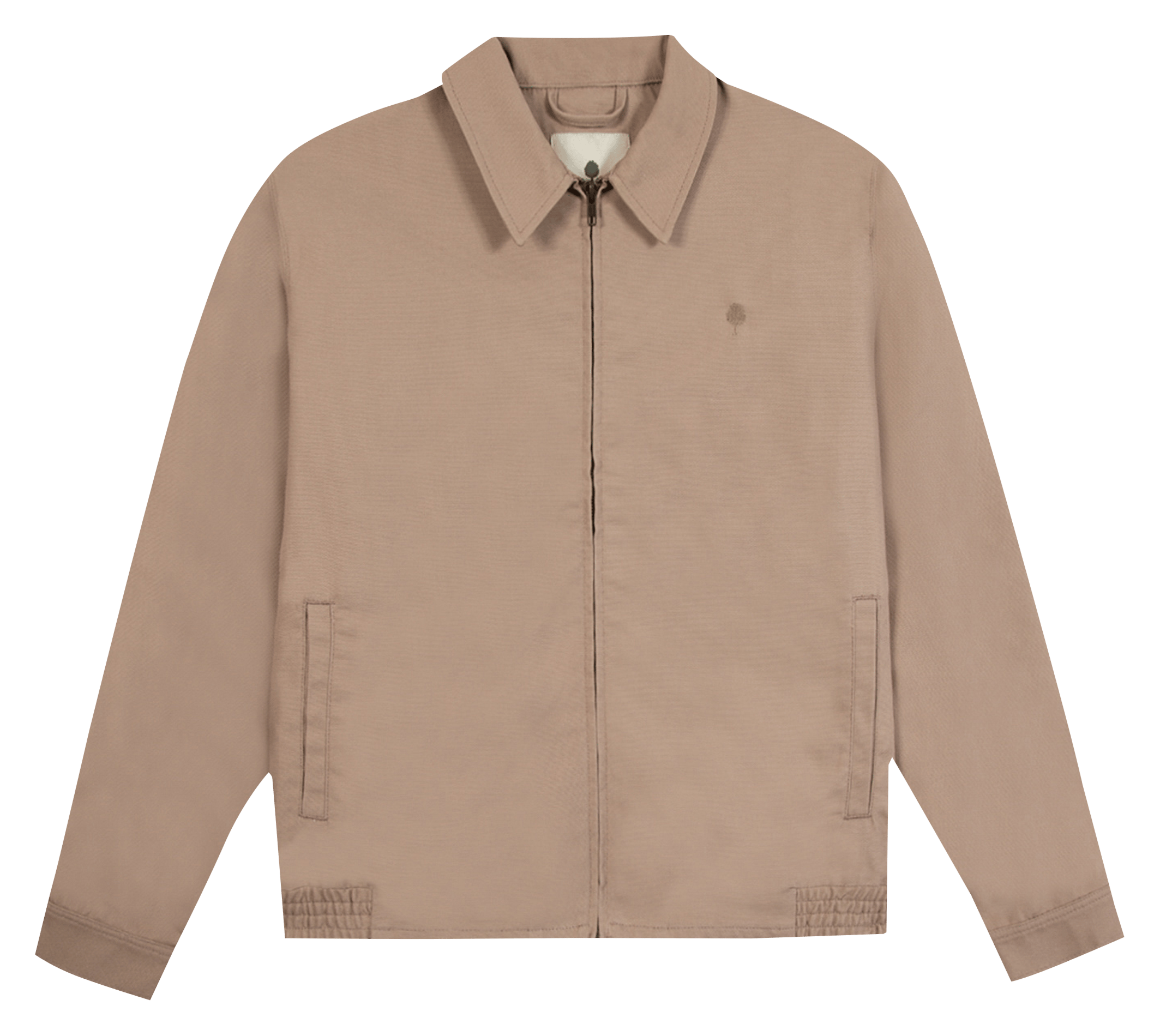 Veste oversize col classique en coton FAGUO Beige
