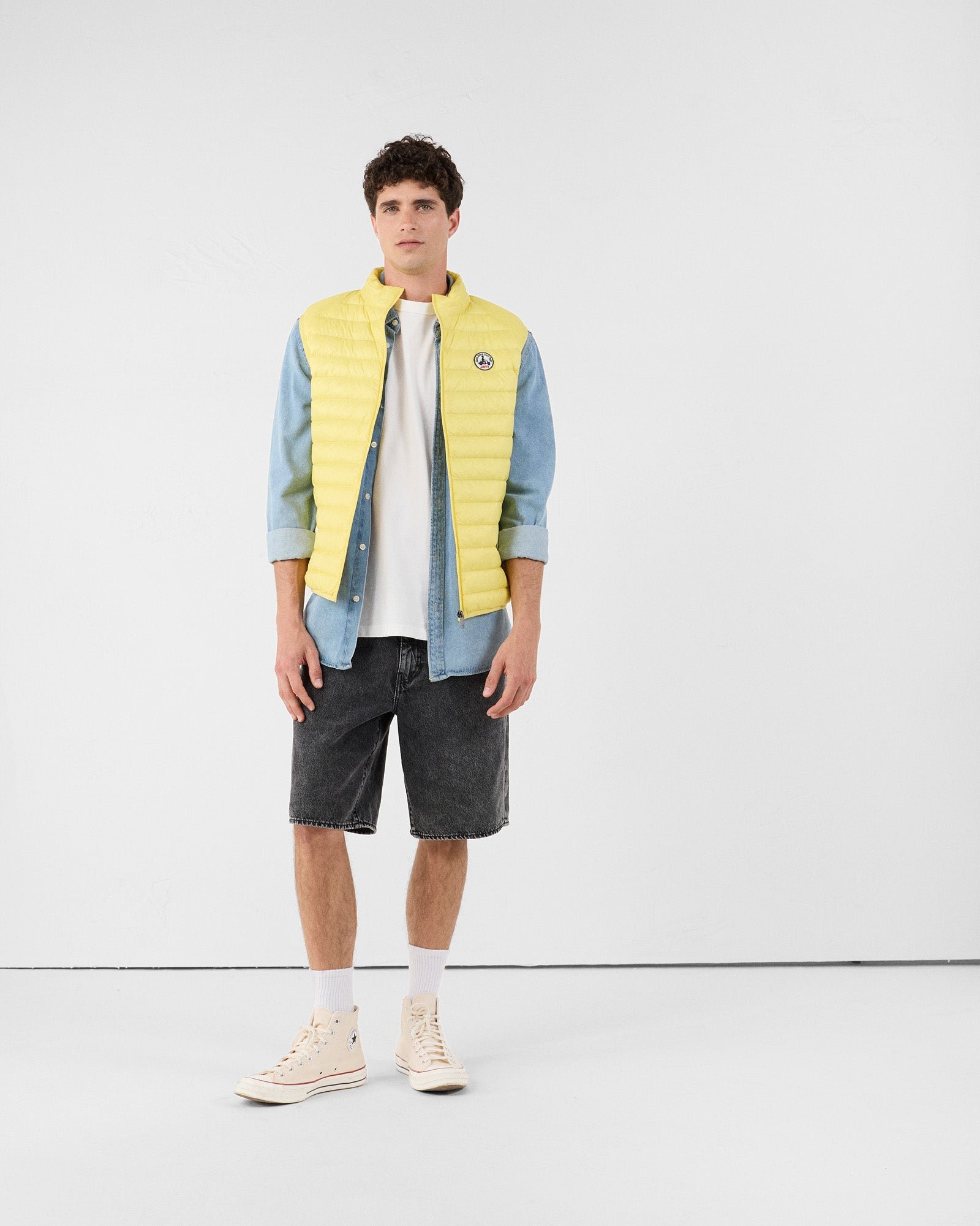 Sleeveless puffer jacket Tom JOTT Yellow
