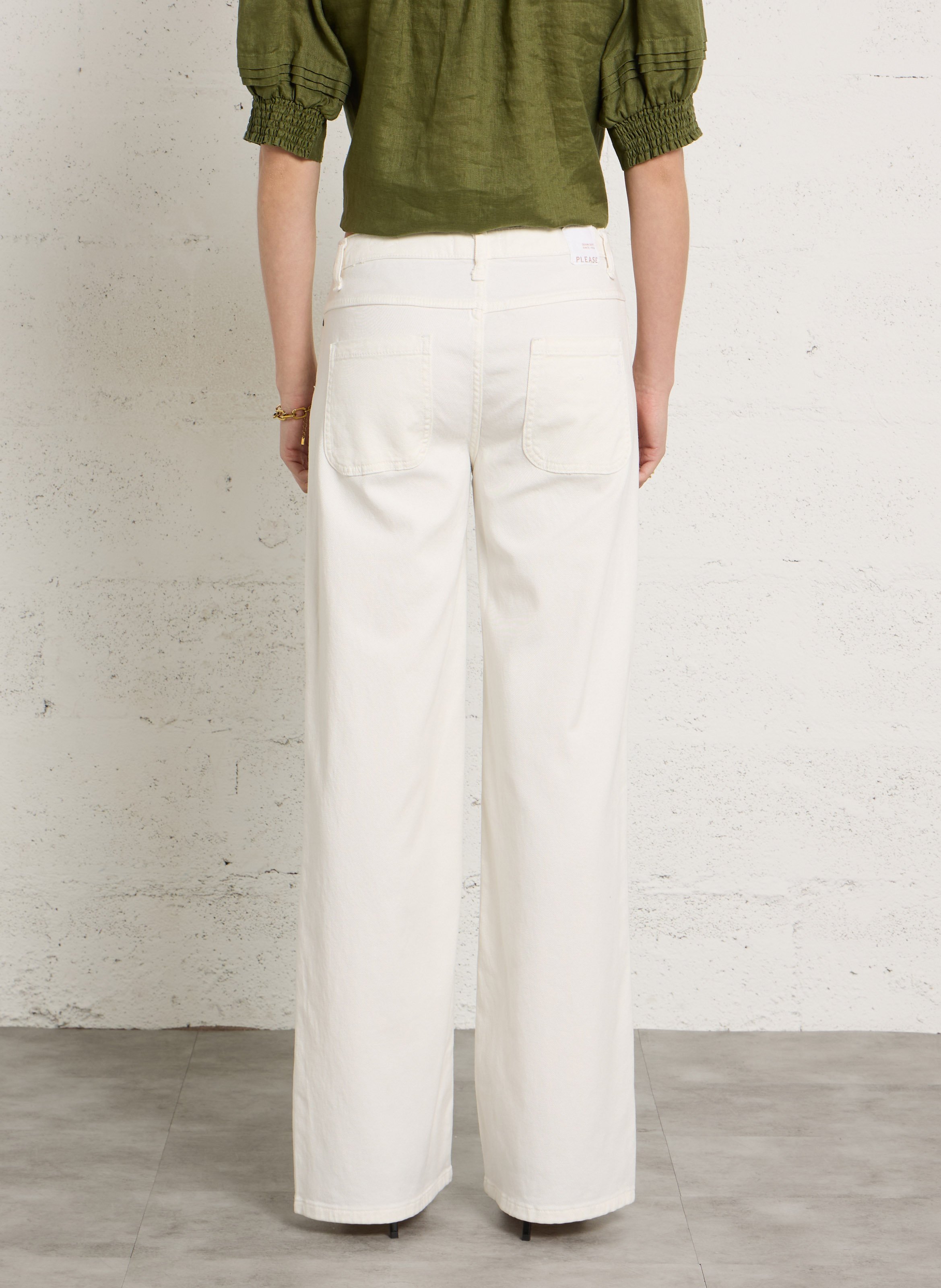 Wide trousers PLEASE Blue