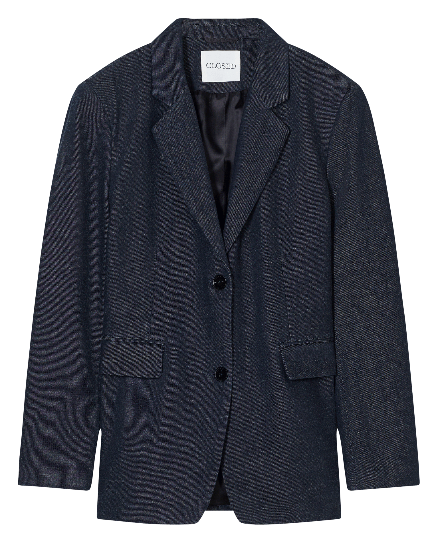 Blazer col tailleur en coton  CLOSED Bleu