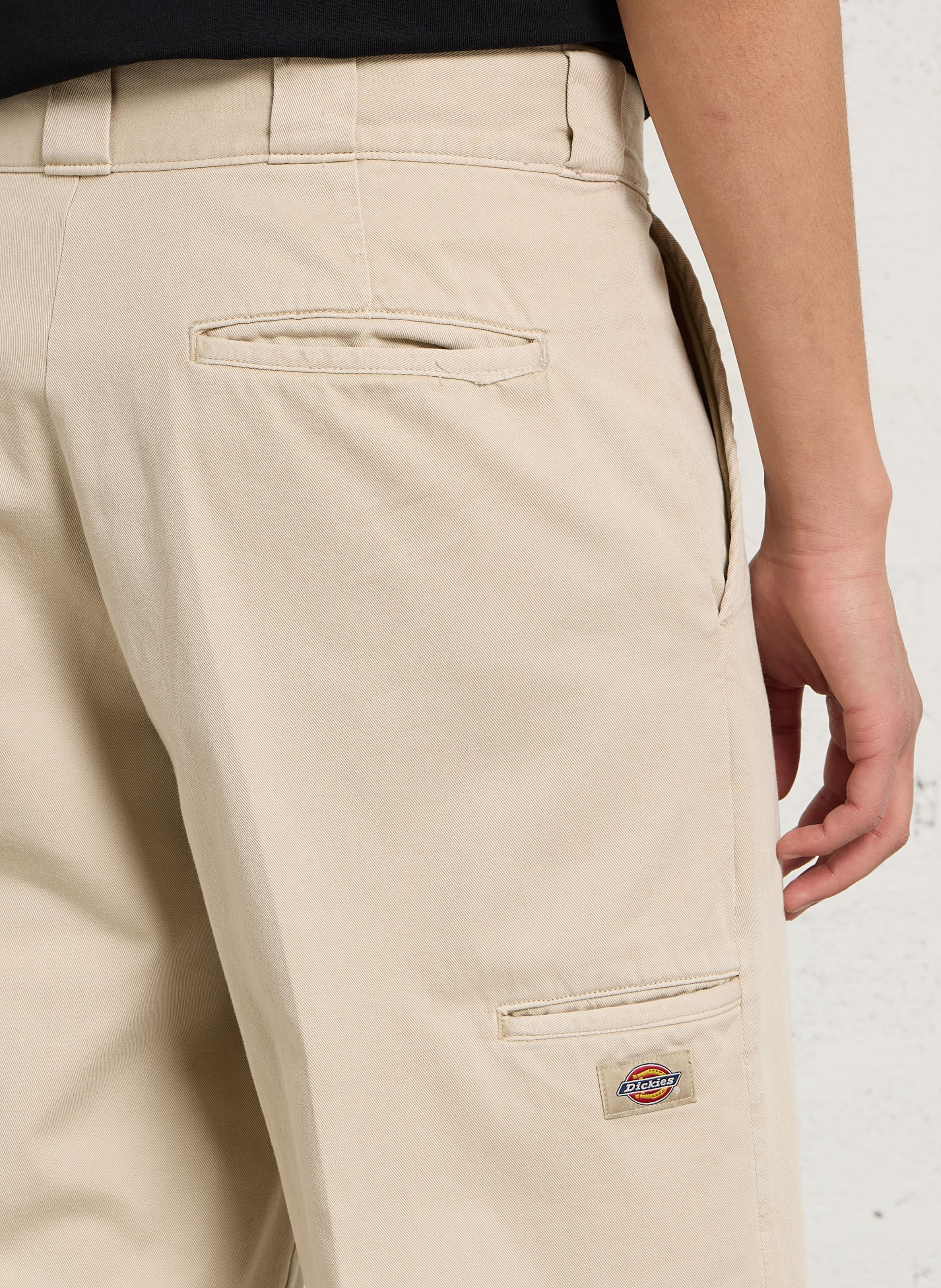 Pantalon droit en coton DICKIES Gris