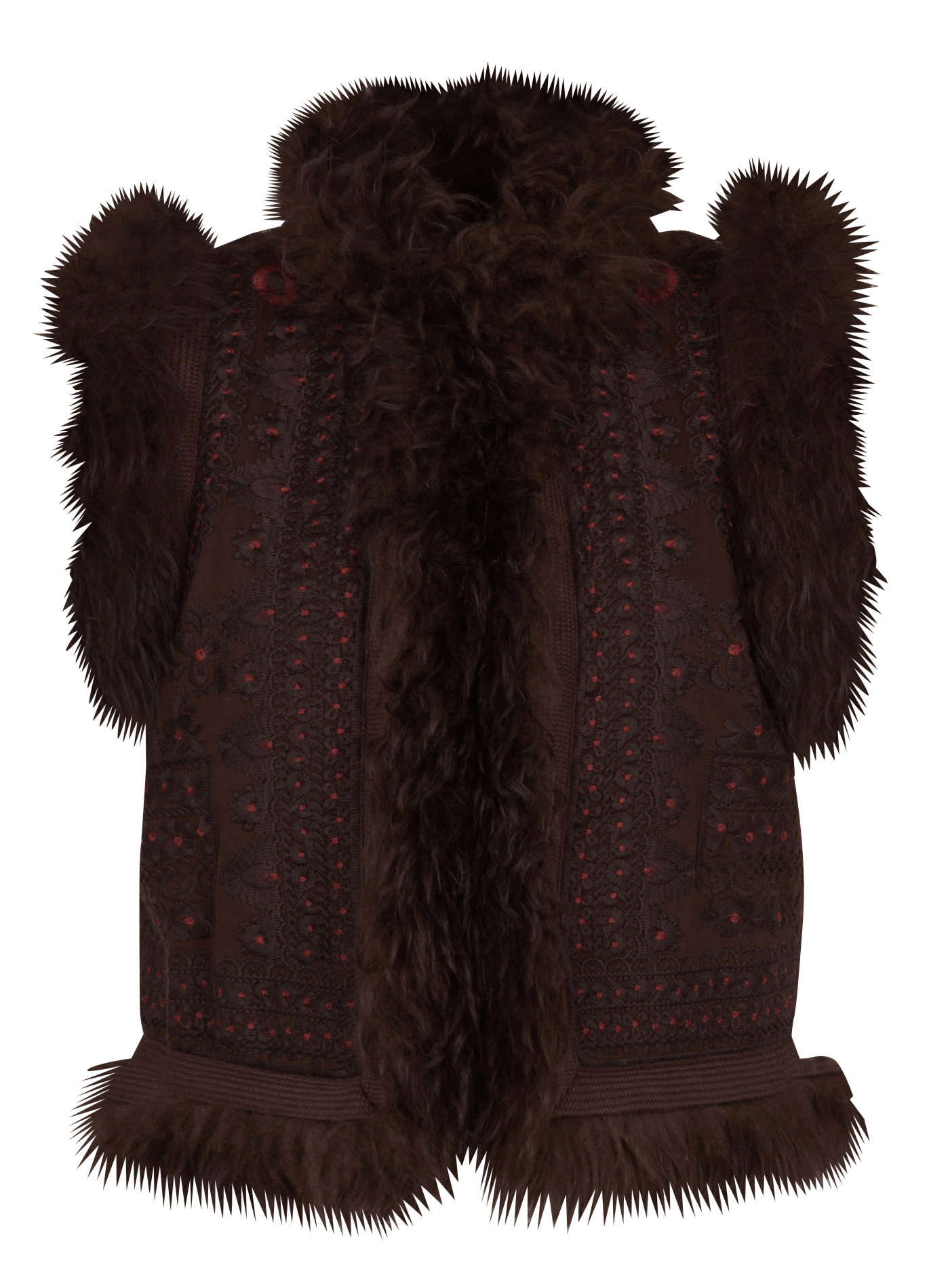Bestickte Baumwolljacke ANTIK BATIK Braun