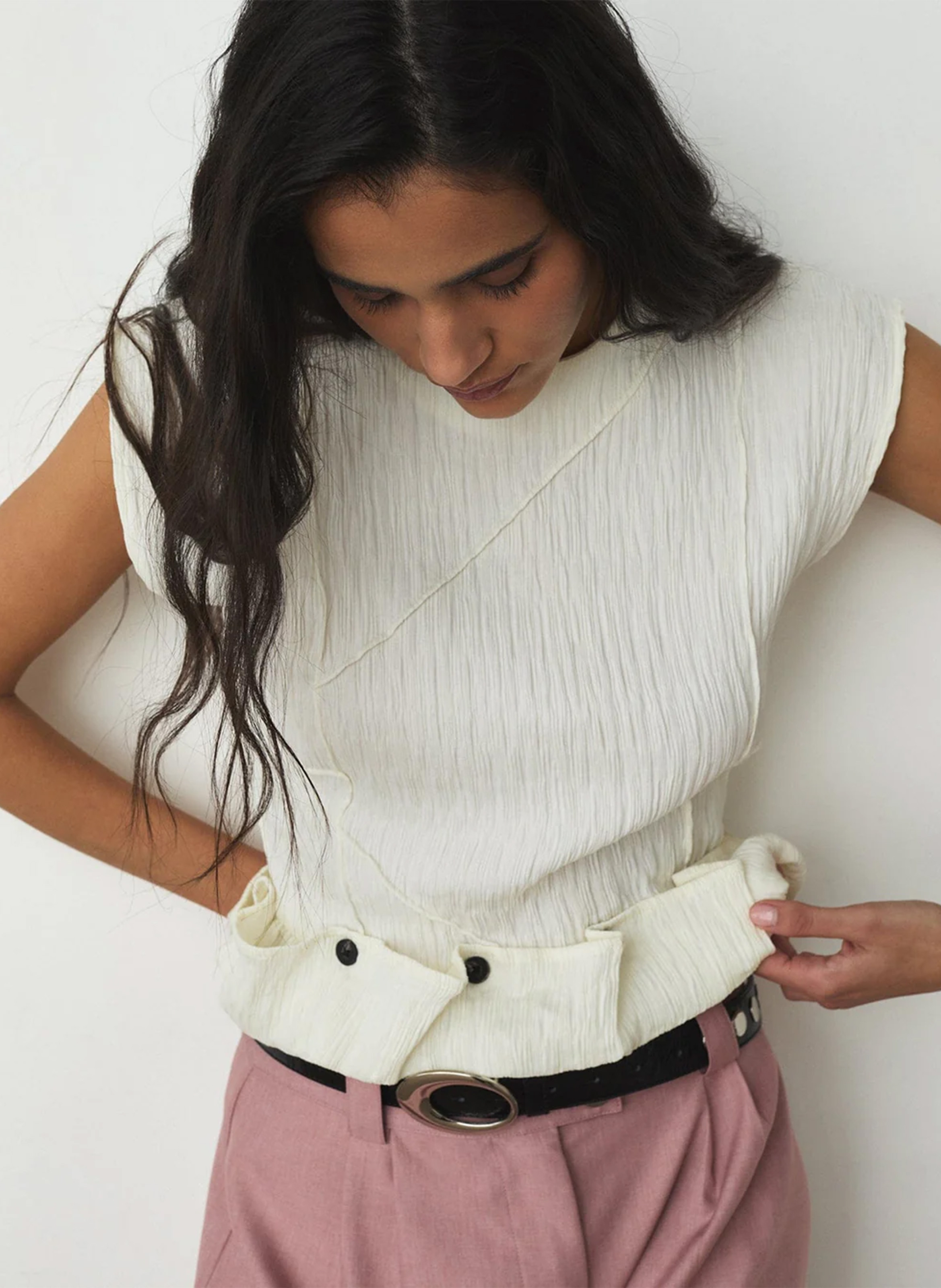 Round-neck top LAAGAM White