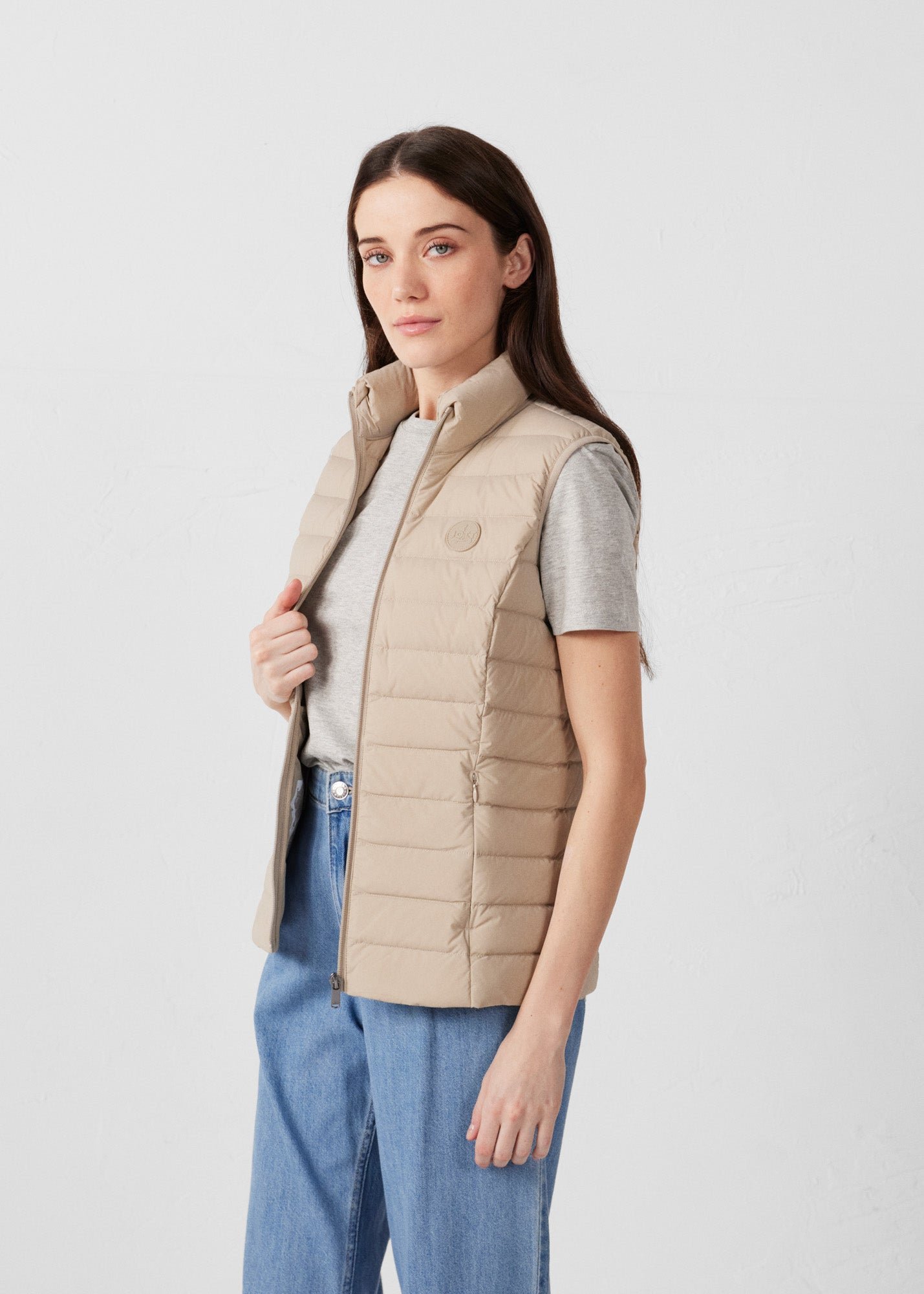 Doudoune sans manches stretch grenada JOTT Beige
