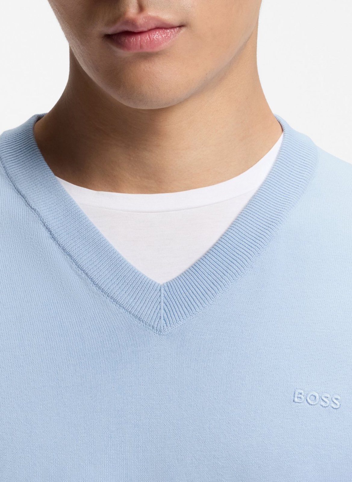 Cotton sweater BOSS Blue