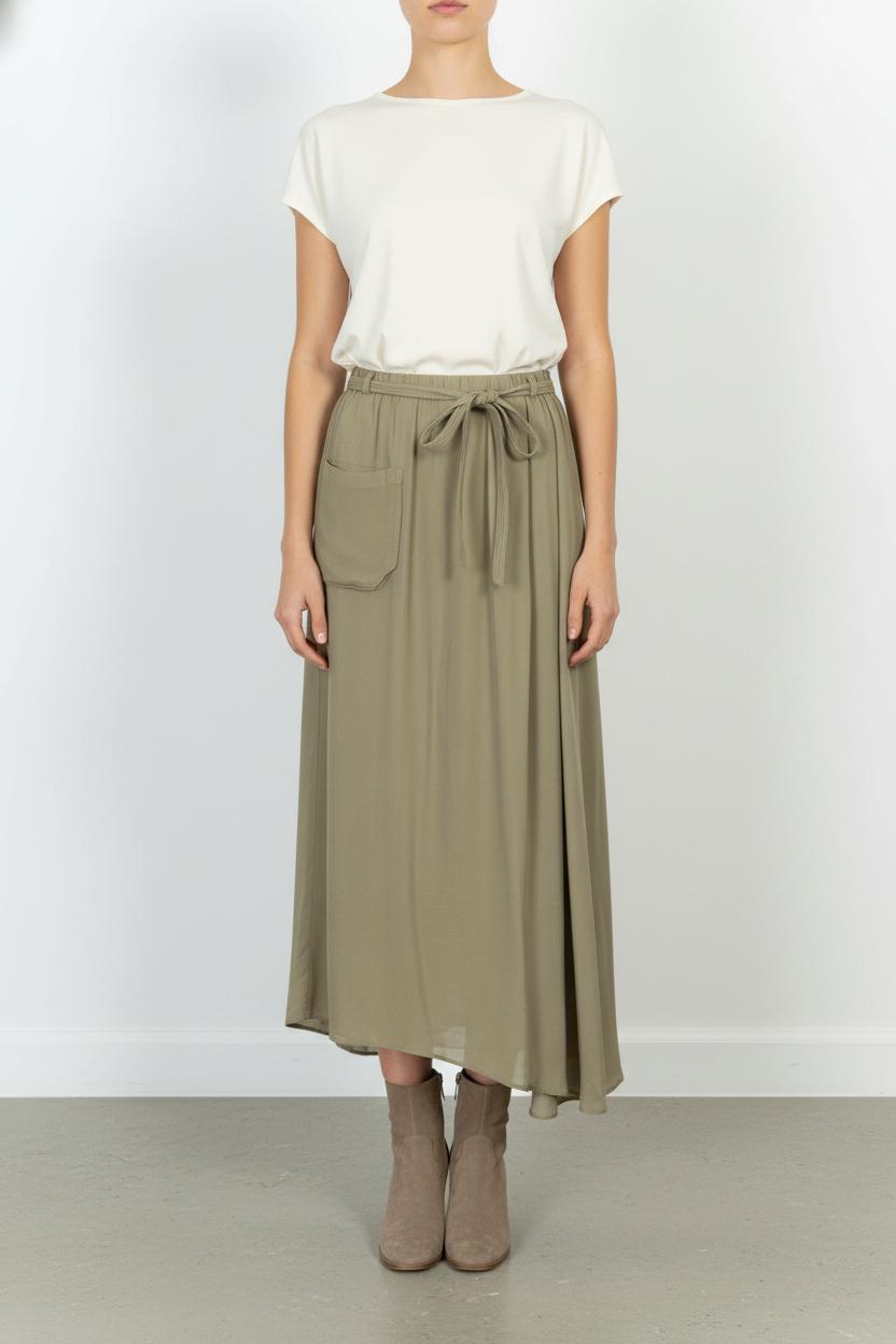 Long skirt HUMANOID - SECONDE MAIN Green