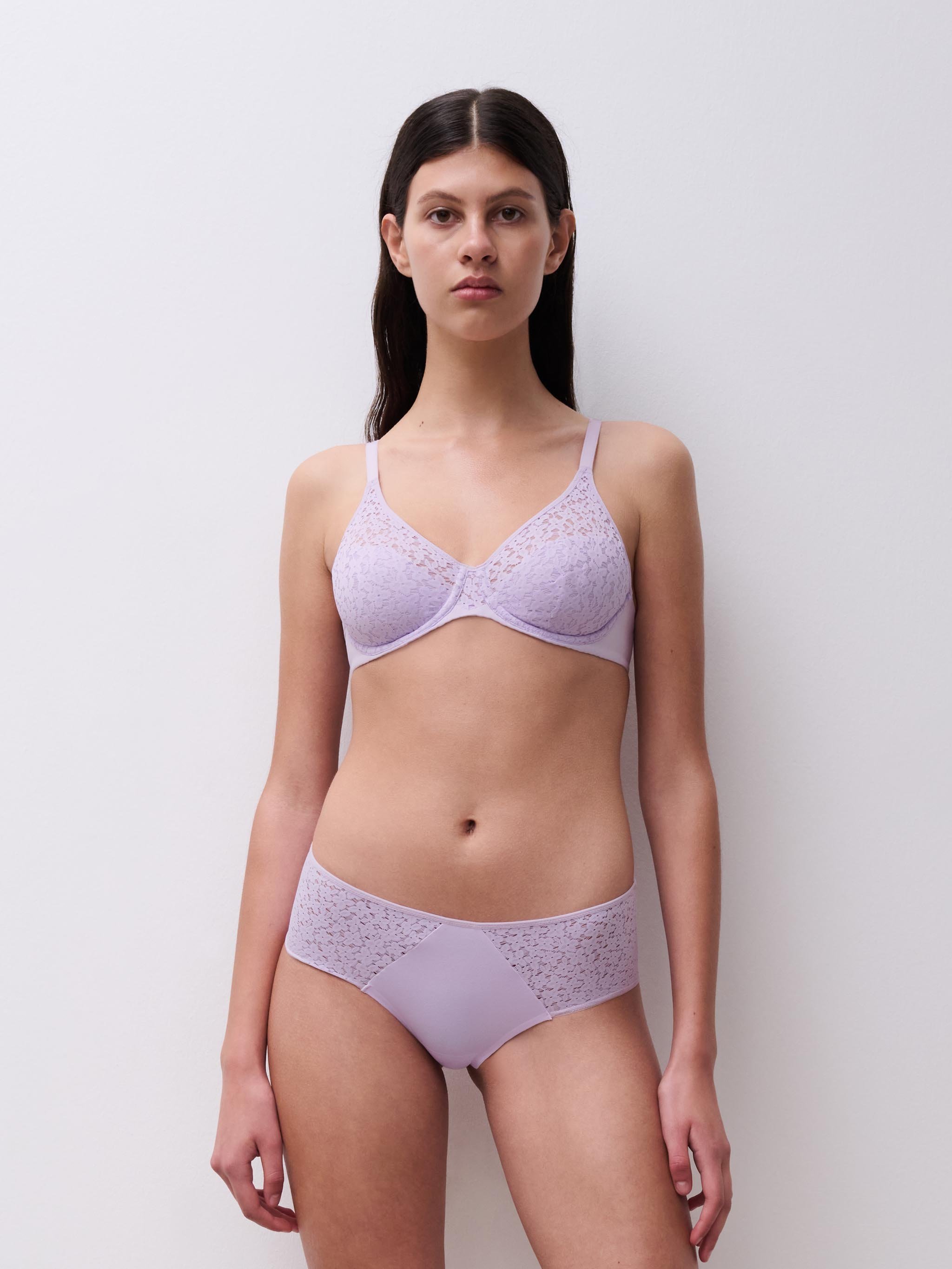 Lace boy shorts | Purple CHANTELLE Women