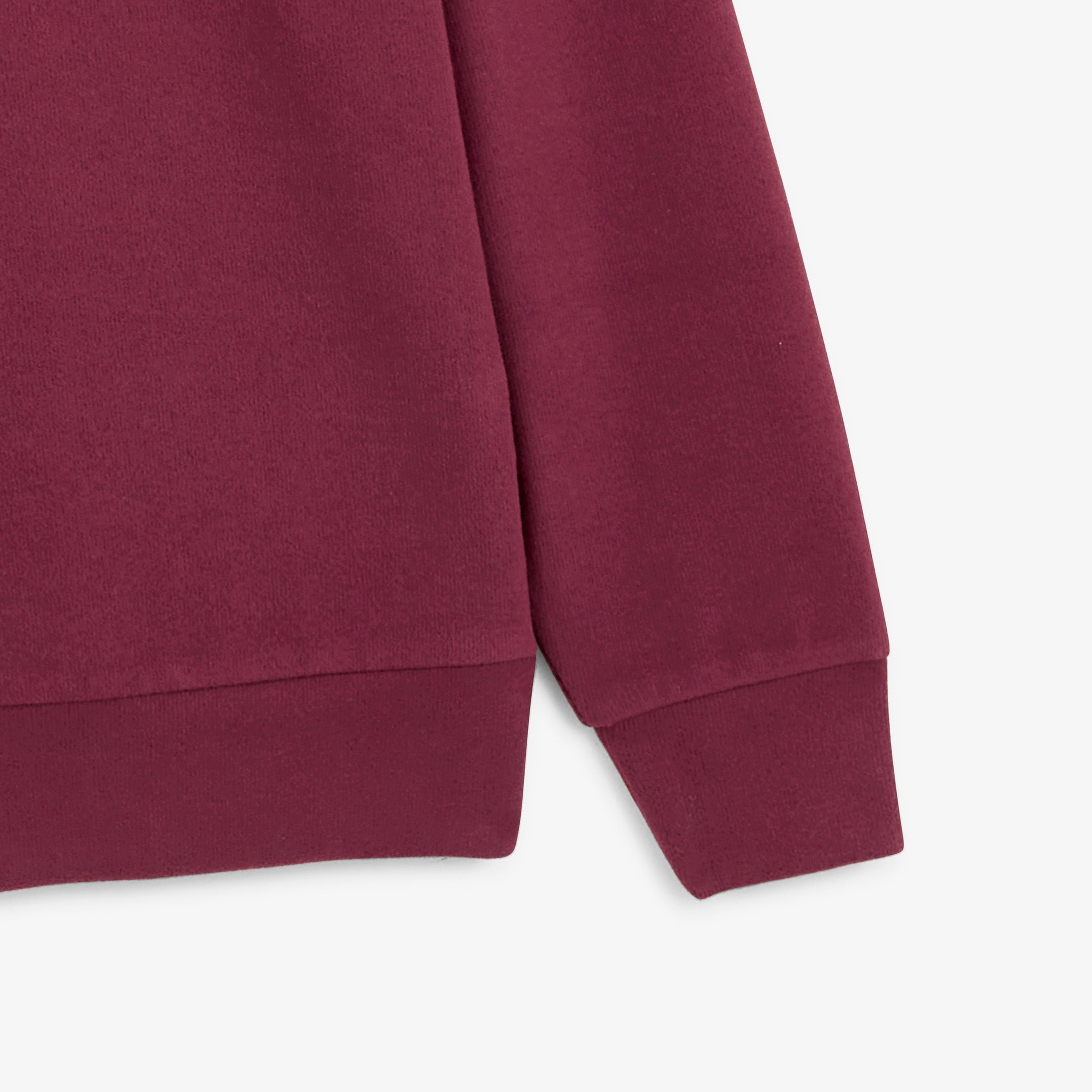 Round neck sweatshirt French rib SERGE BLANCO Red