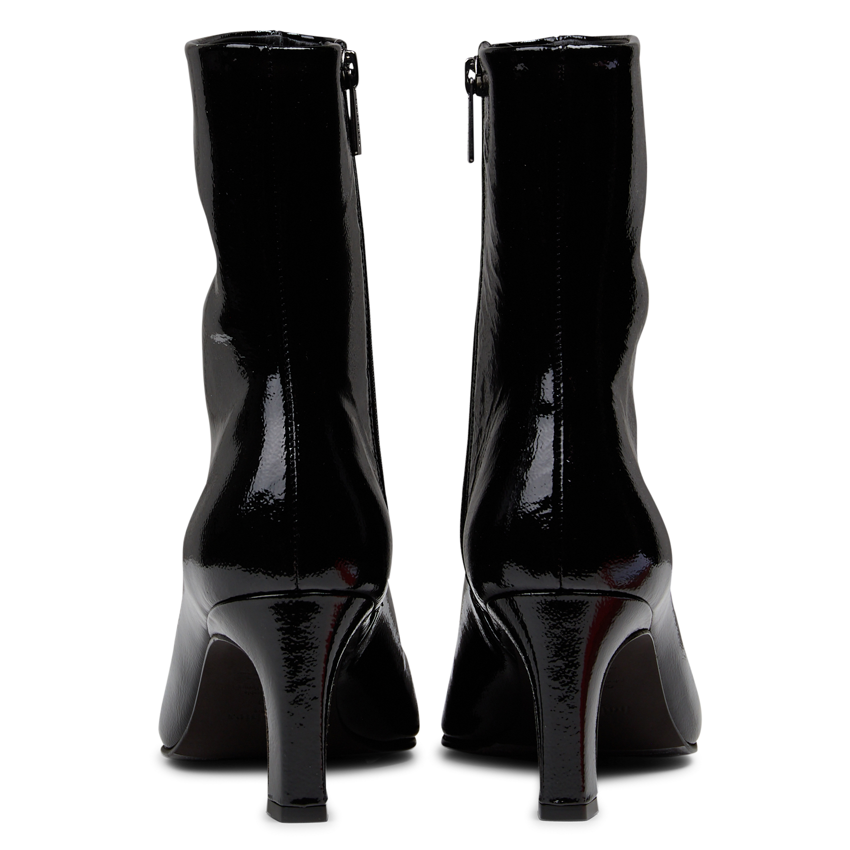Bottines zippées en cuir BOBBIES Noir