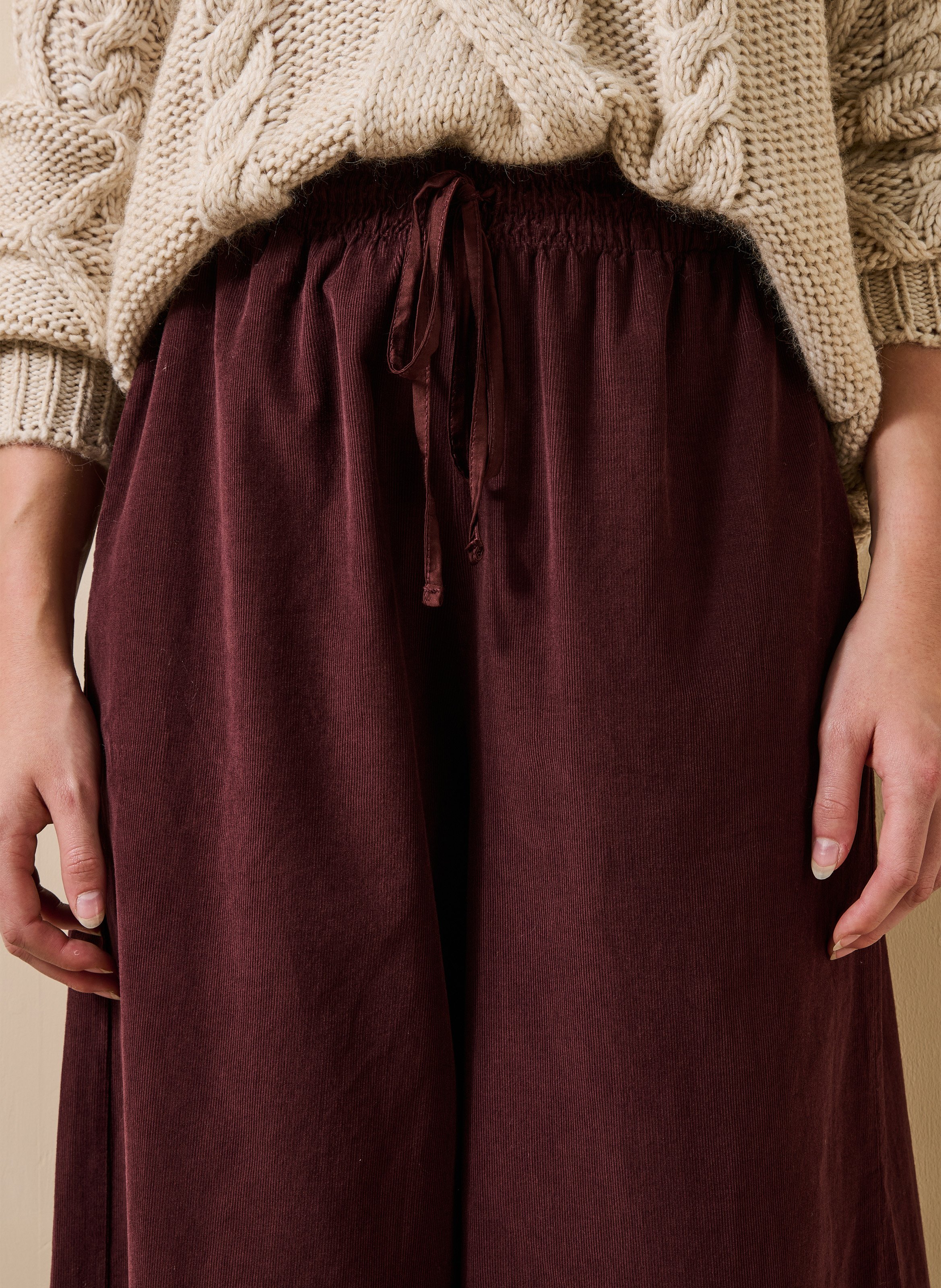 Weite Baumwollhose LA FEE MARABOUTEE Rot