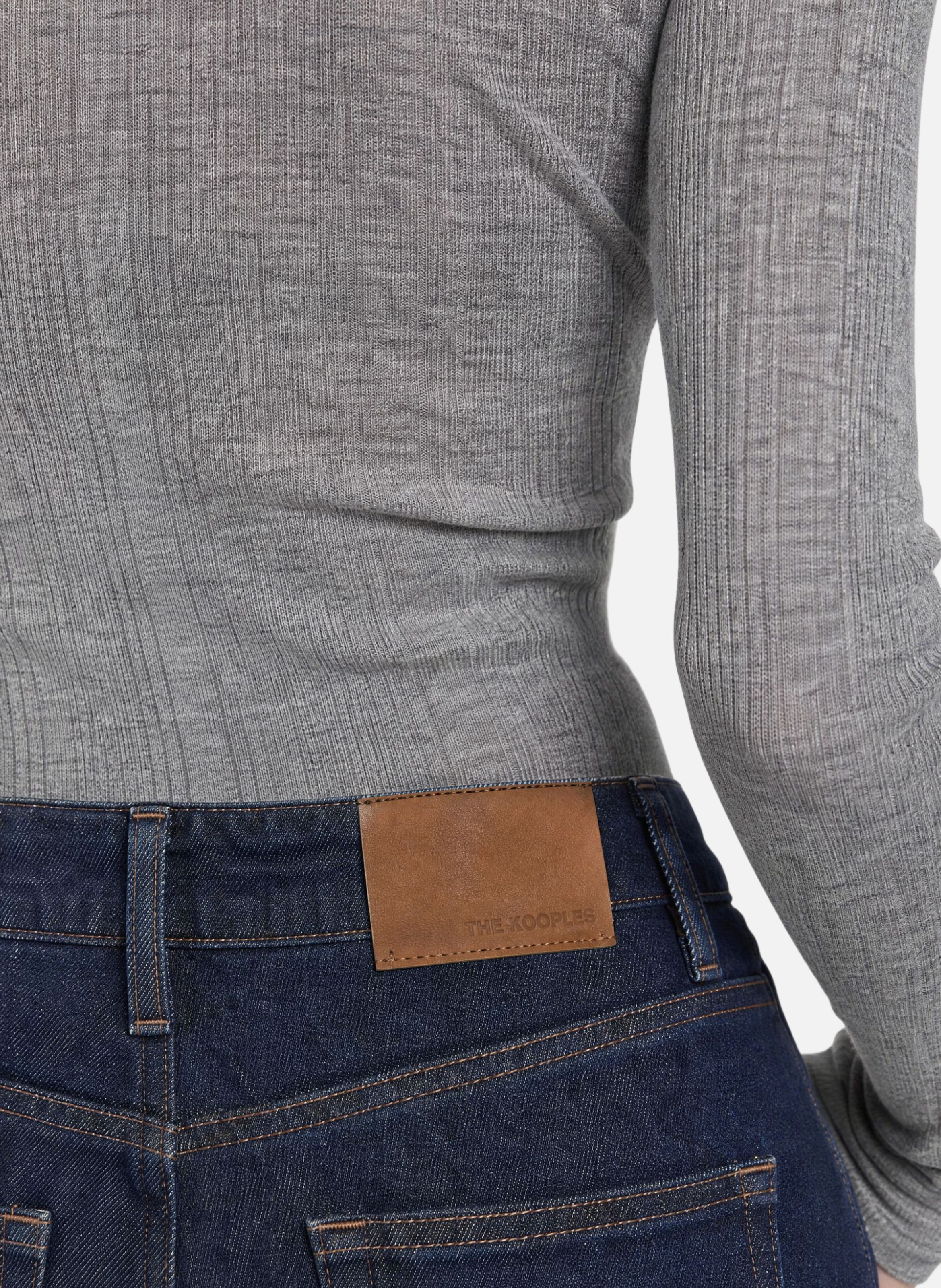 Dark wide-leg jeans THE KOOPLES Blue