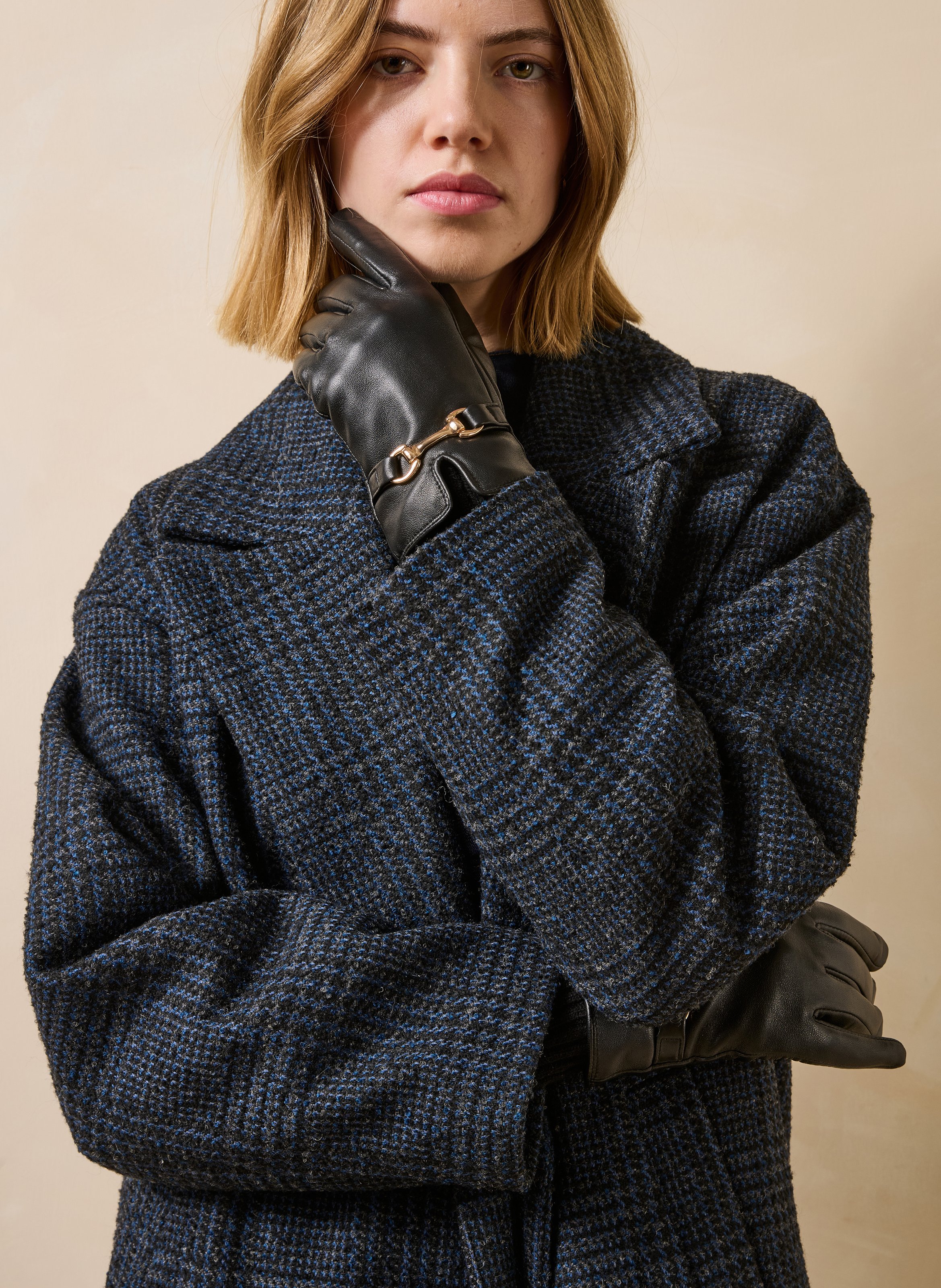 Leather gloves LA FEE MARABOUTEE Black