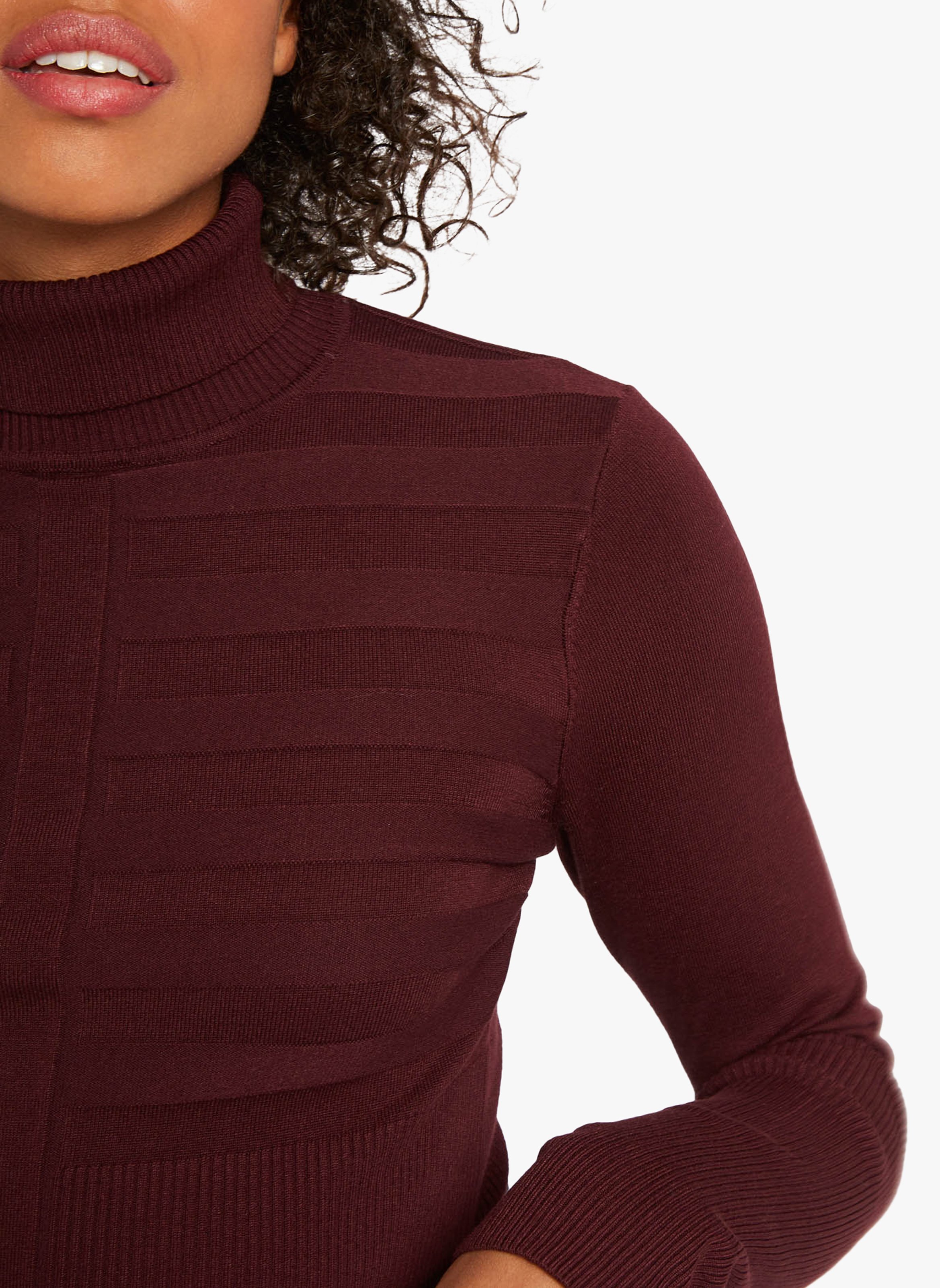 Rollkragenpullover MORGAN Violett