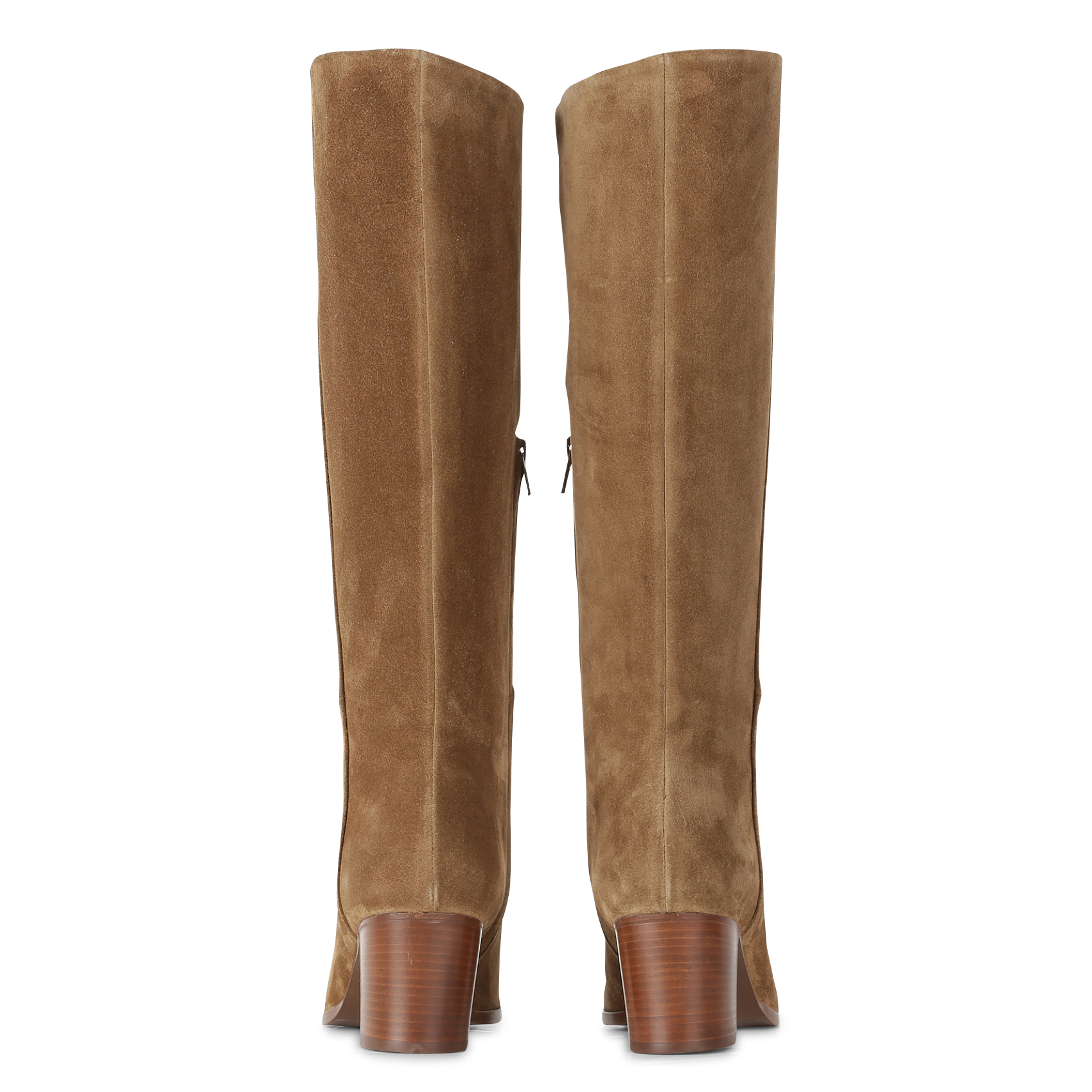 Heeled leather boots PABLO Brown