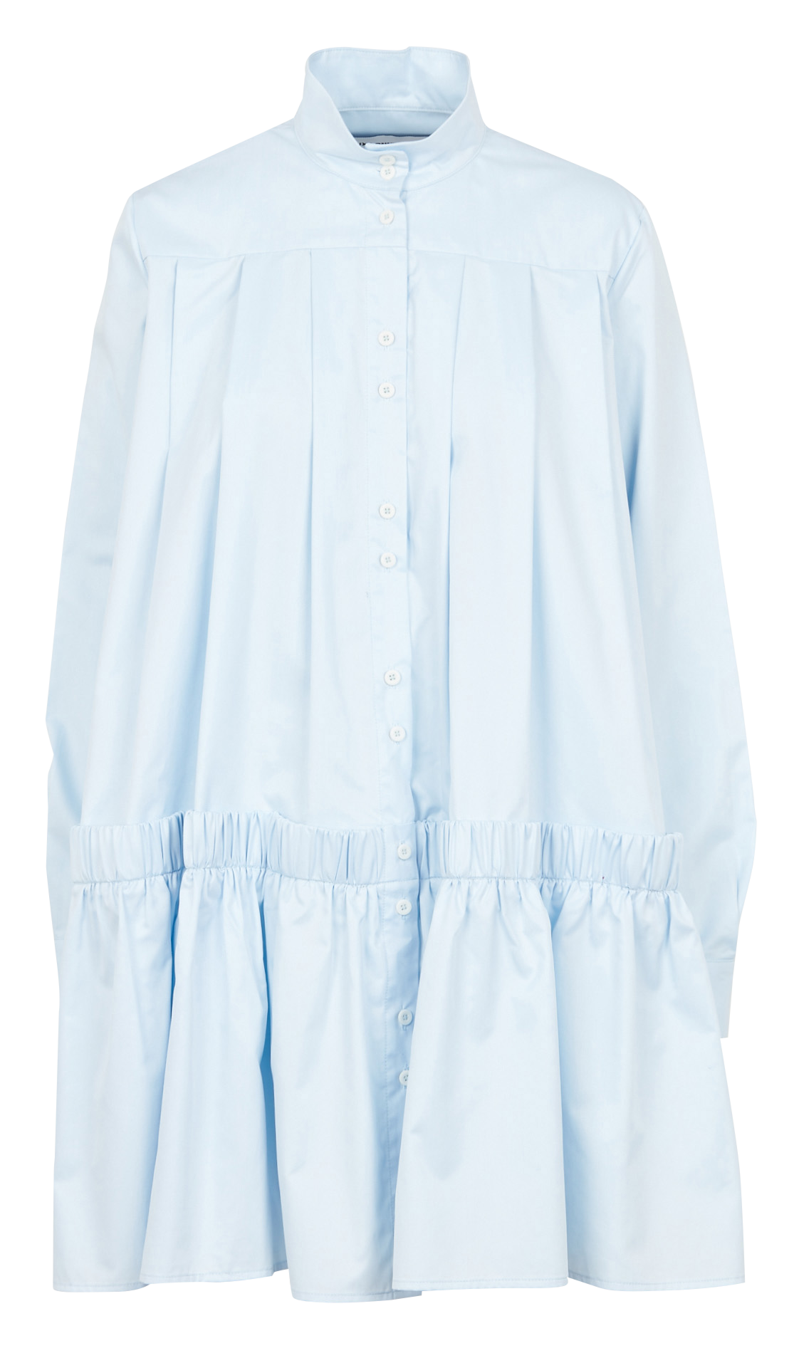 Kurzes Hemdkleid aus Baumwolle MARGAUX LONNBERG Blau