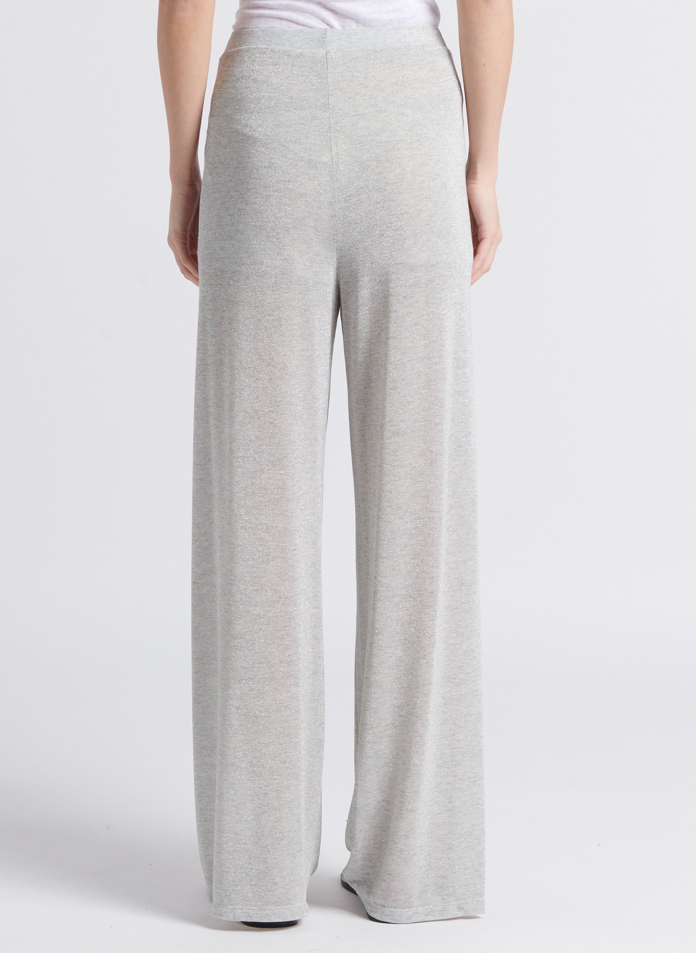 High-waisted bootcut pants PLEASE Grey