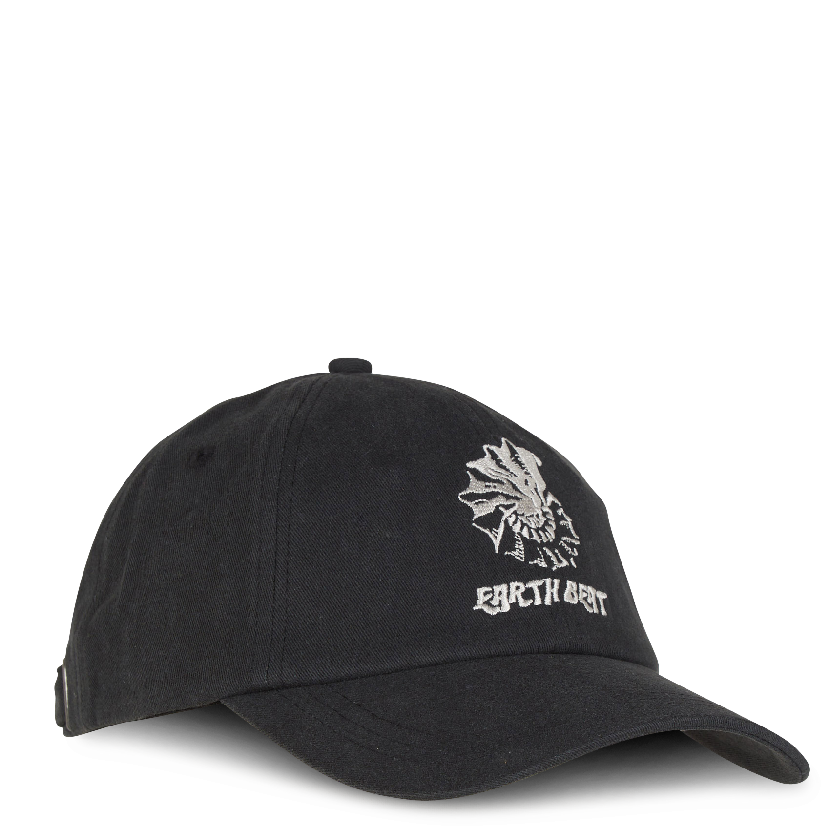 Embroidered organic cotton cap SAMSOE SAMSOE Black