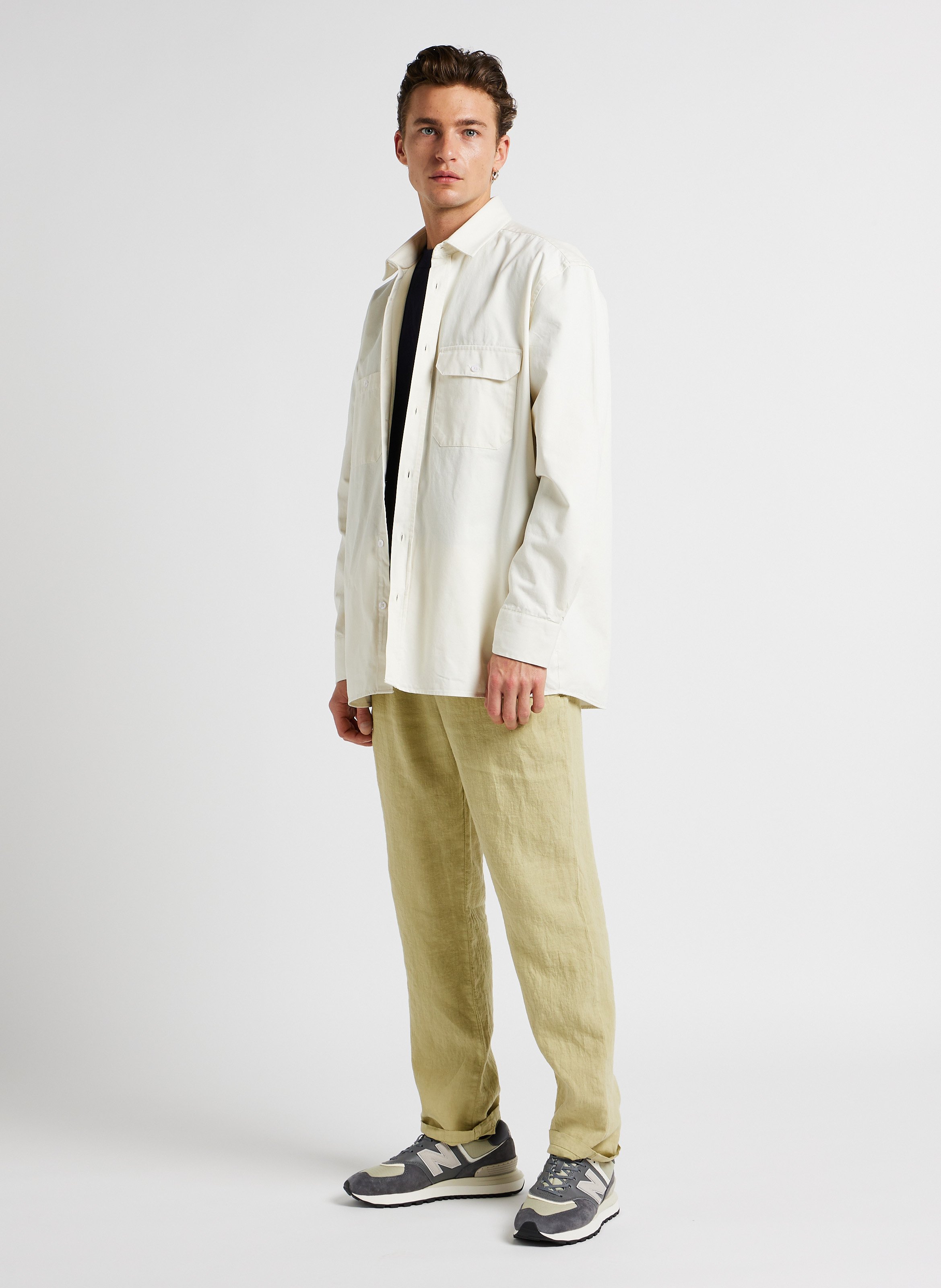 Tee-shirt droit ras du cou en coton bio ARMOR LUX Bleu