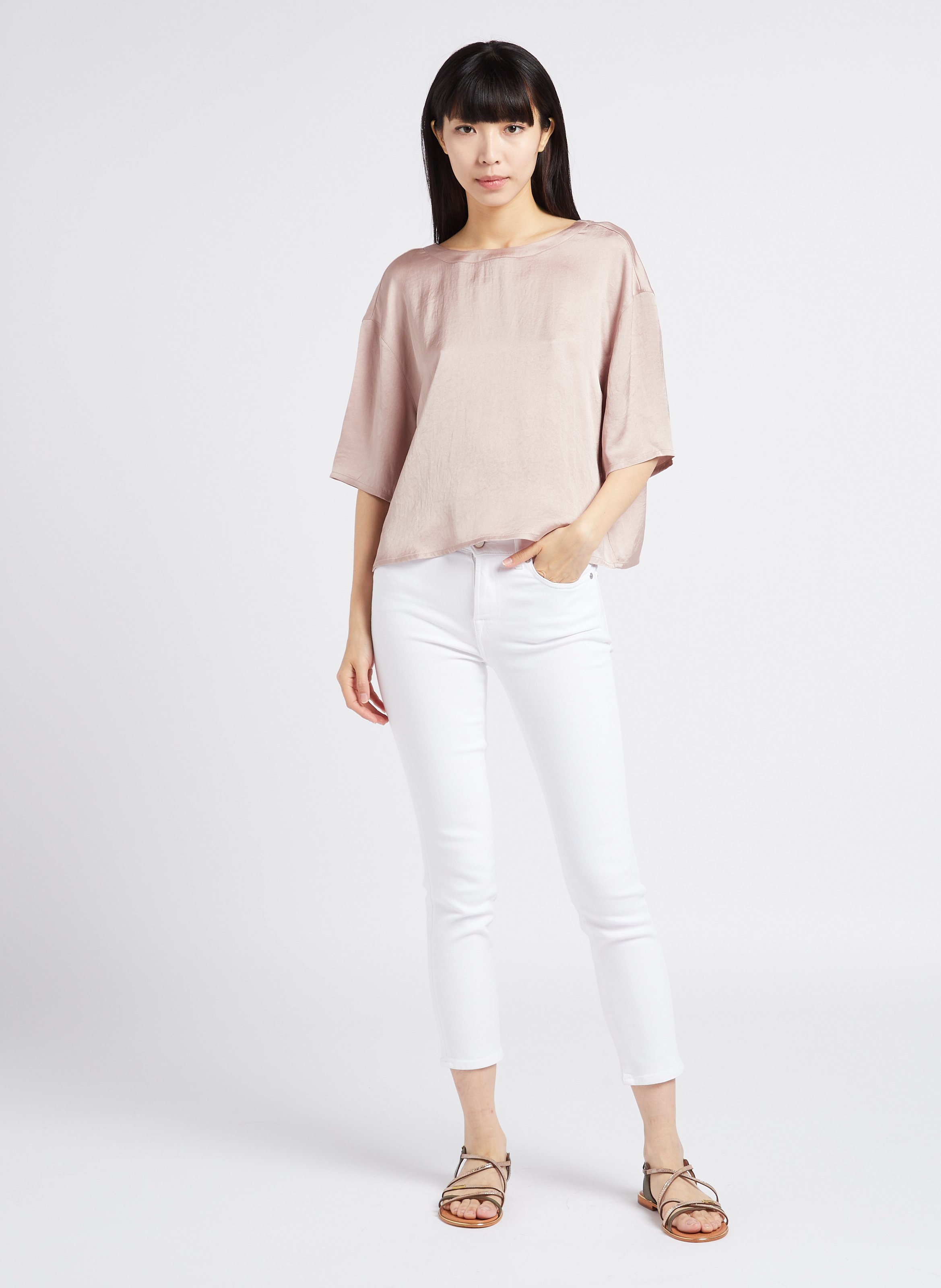 Skinny jeans | katoenblend 7 FOR ALL MANKIND Wit