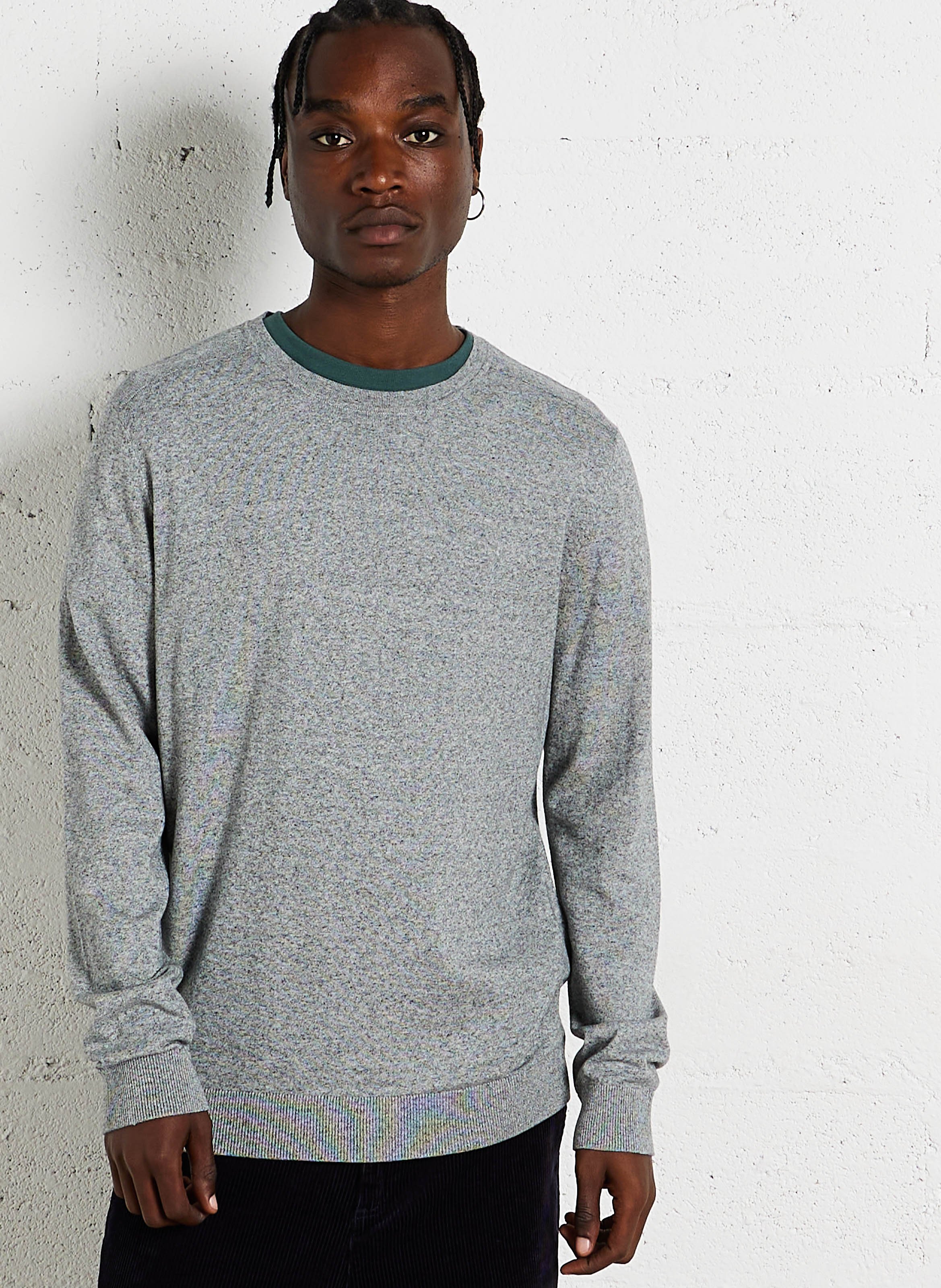 Baumwollpullover SELECTED Grau