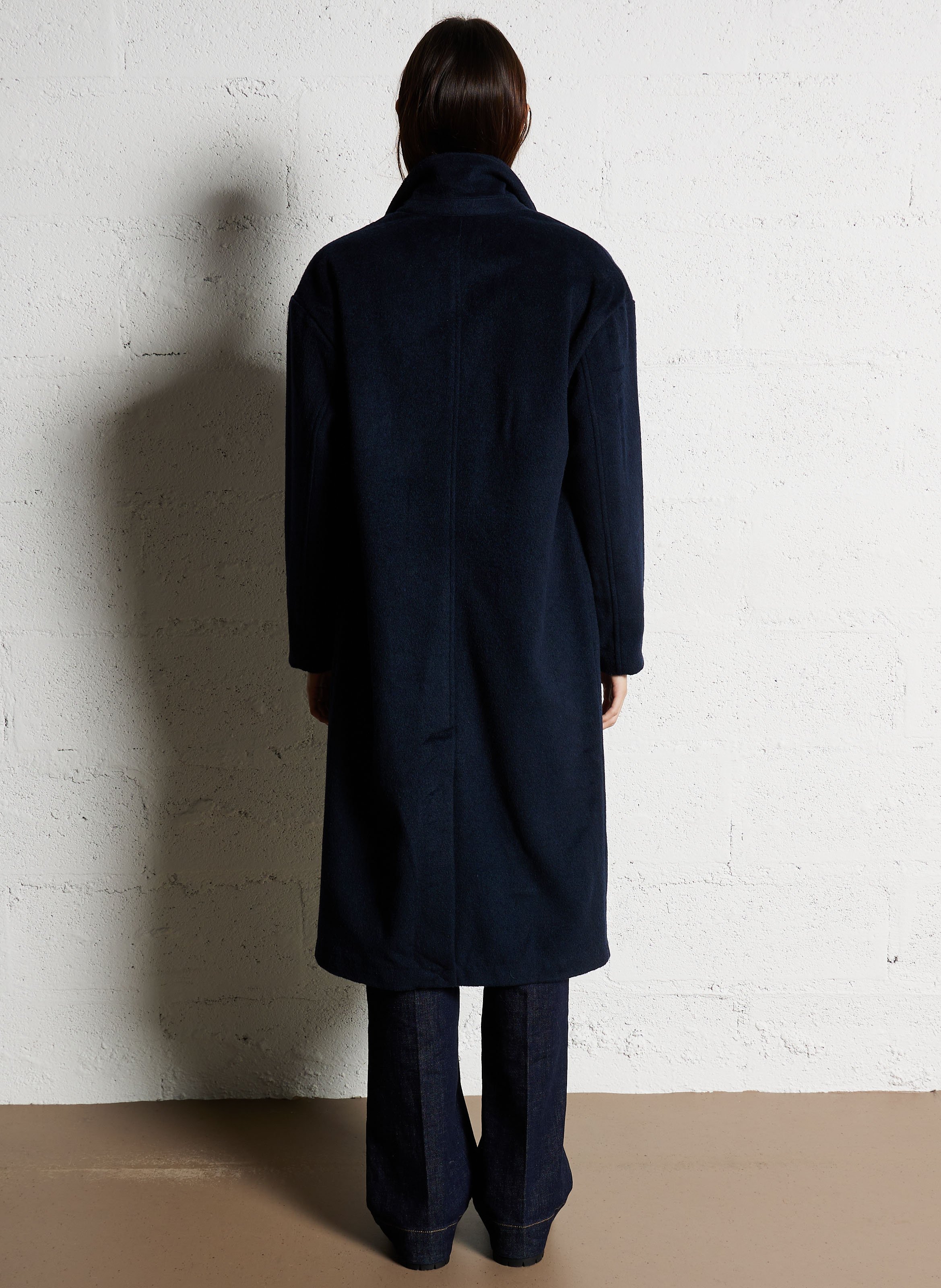 Manteau droit col tailleur LA PETITE ETOILE Bleu