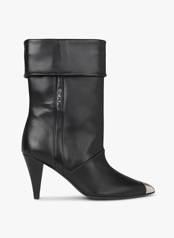 Bianca Leather Ankle Boots Black Metallic Iro Women WM38LOLOMET BLK09 BLACK METALLIC Place des Tendances Europe