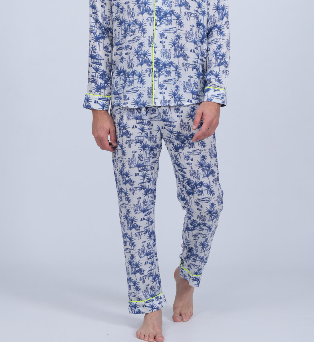 Balinese print pajama GILI'S Blue