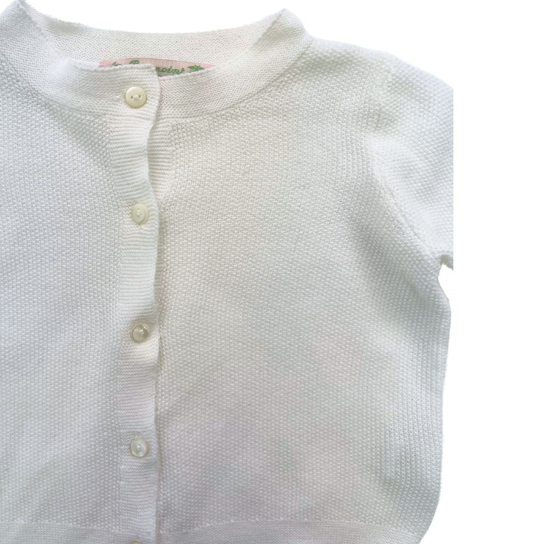 White Baby Cardigan - 12 months BONPOINT - Seconde Main White