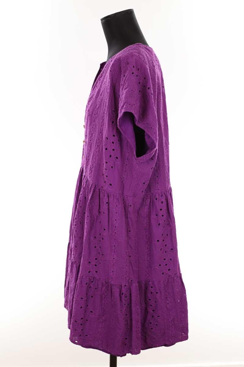 Cotton dress SEZANE - Seconde main Purple