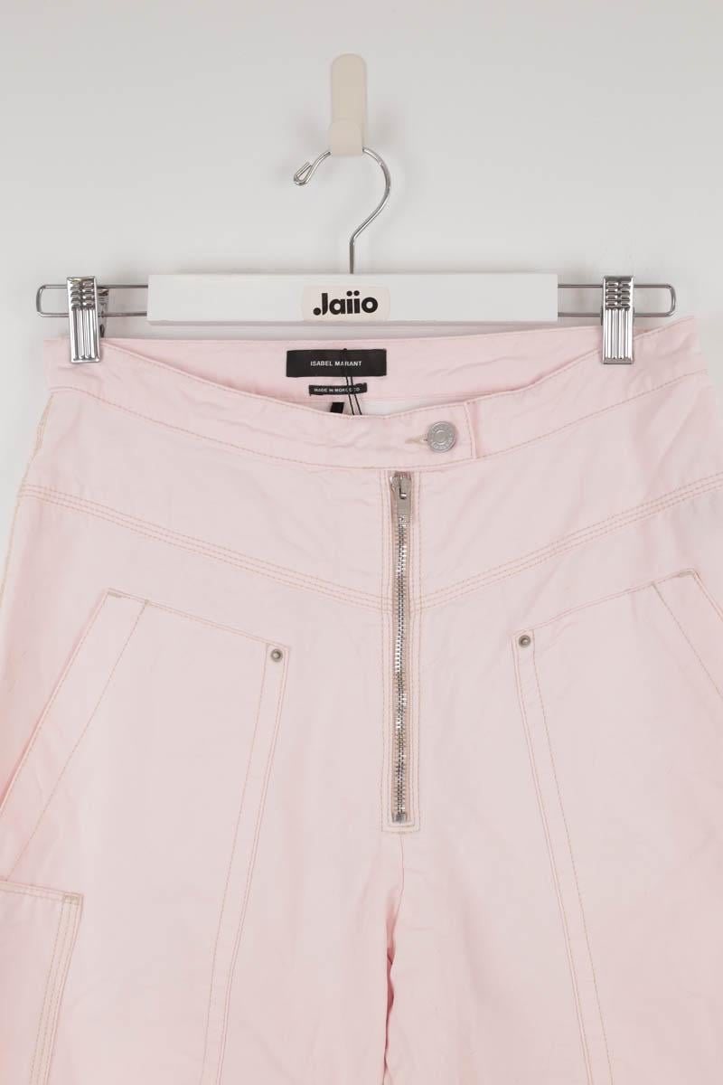 Cotton straight jeans ISABEL MARANT - Seconde Main Pink