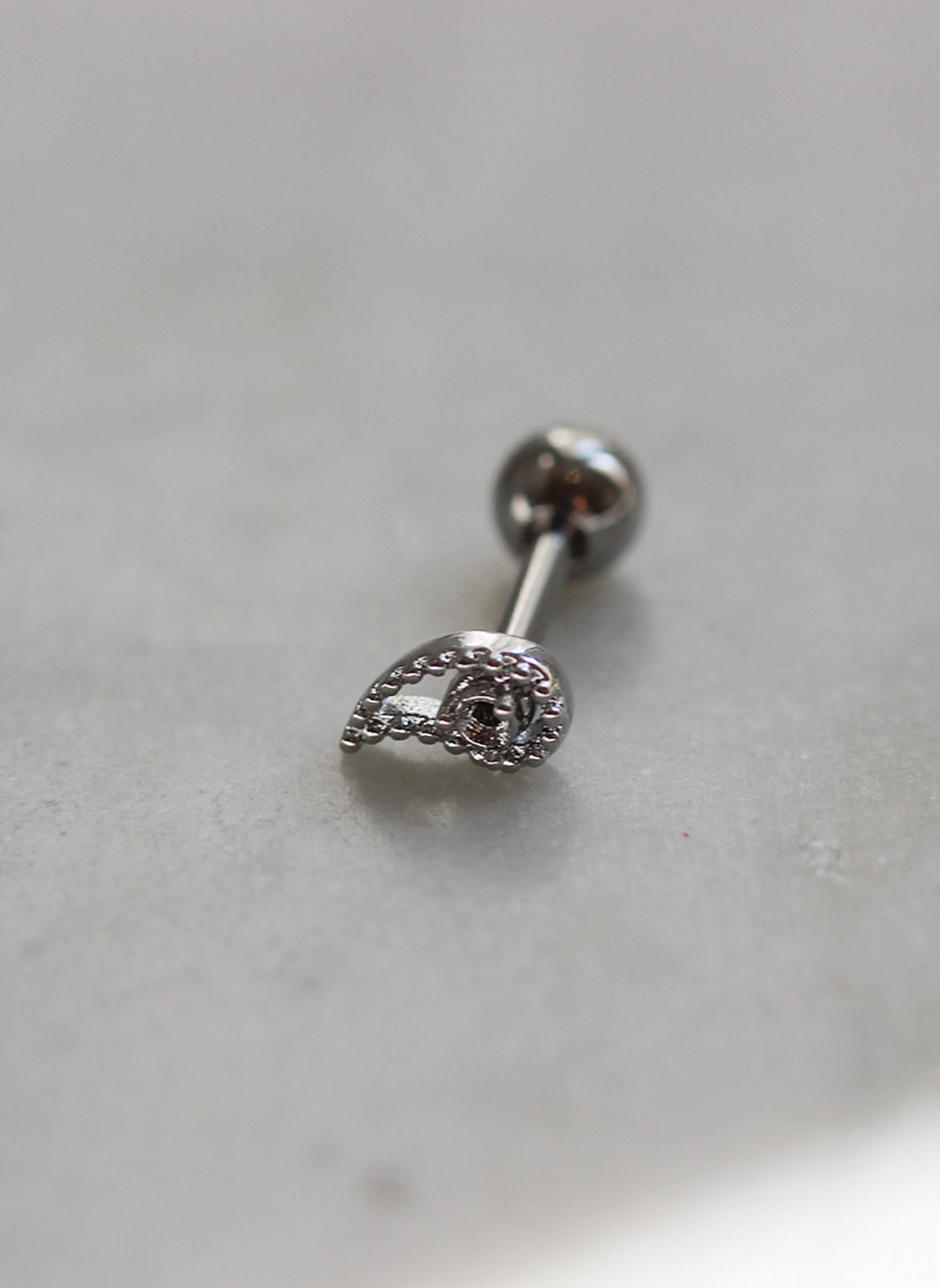 Piercing iva drop AEC Paris Silver