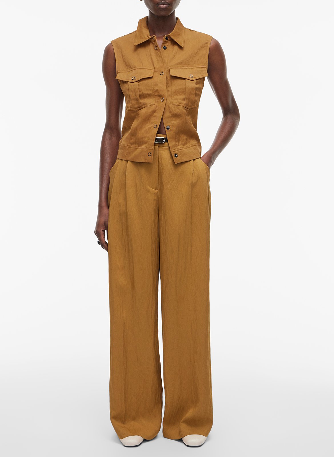 Chemise col classique ROUGE EDIT Brown