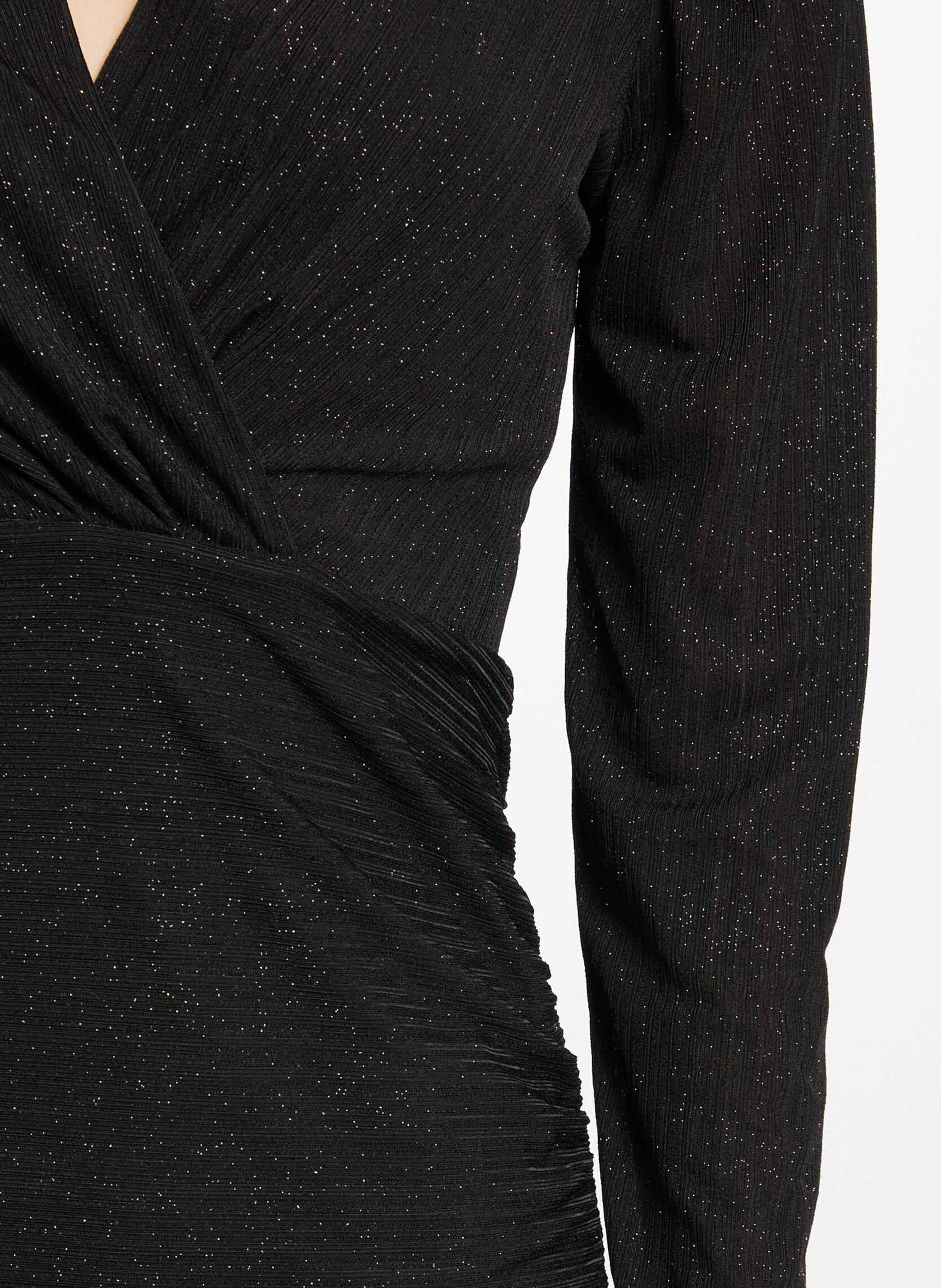 Robe courte cintrée cache-coeur MORGAN Noir