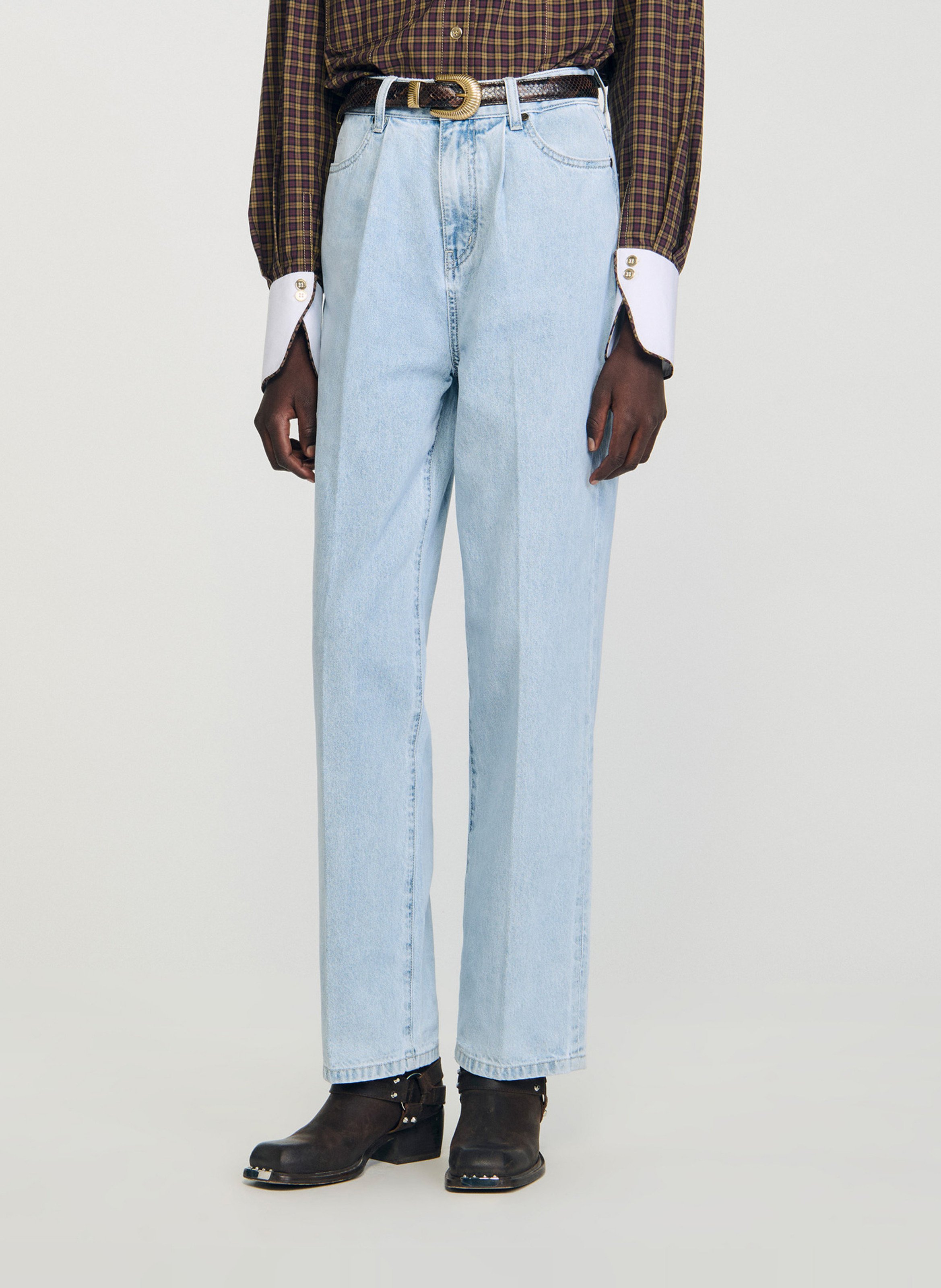 Jean droit SANDRO Bleu