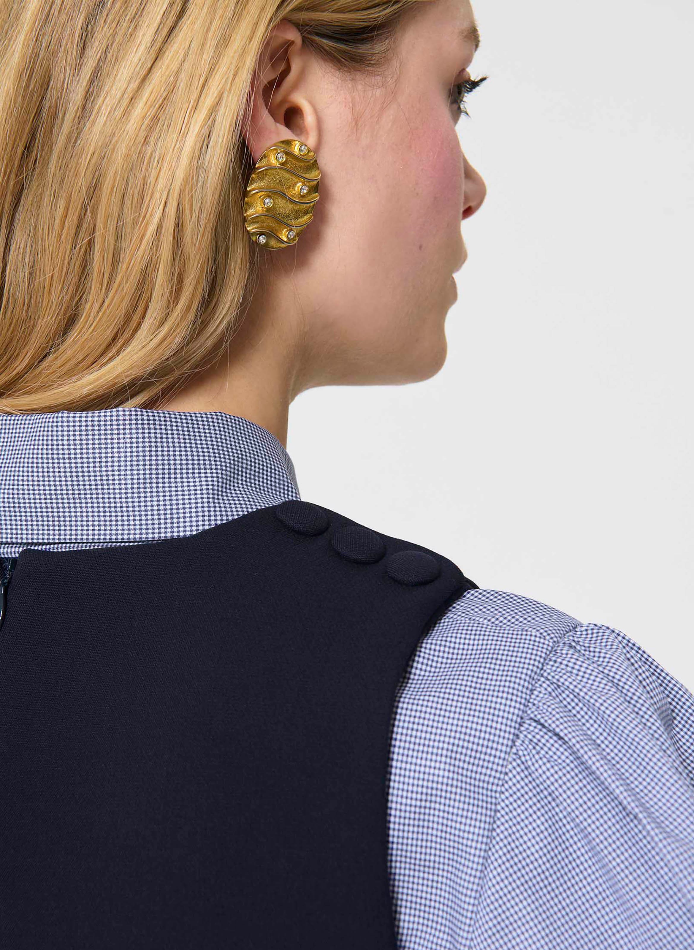 Robe courte col rond TARA JARMON Bleu