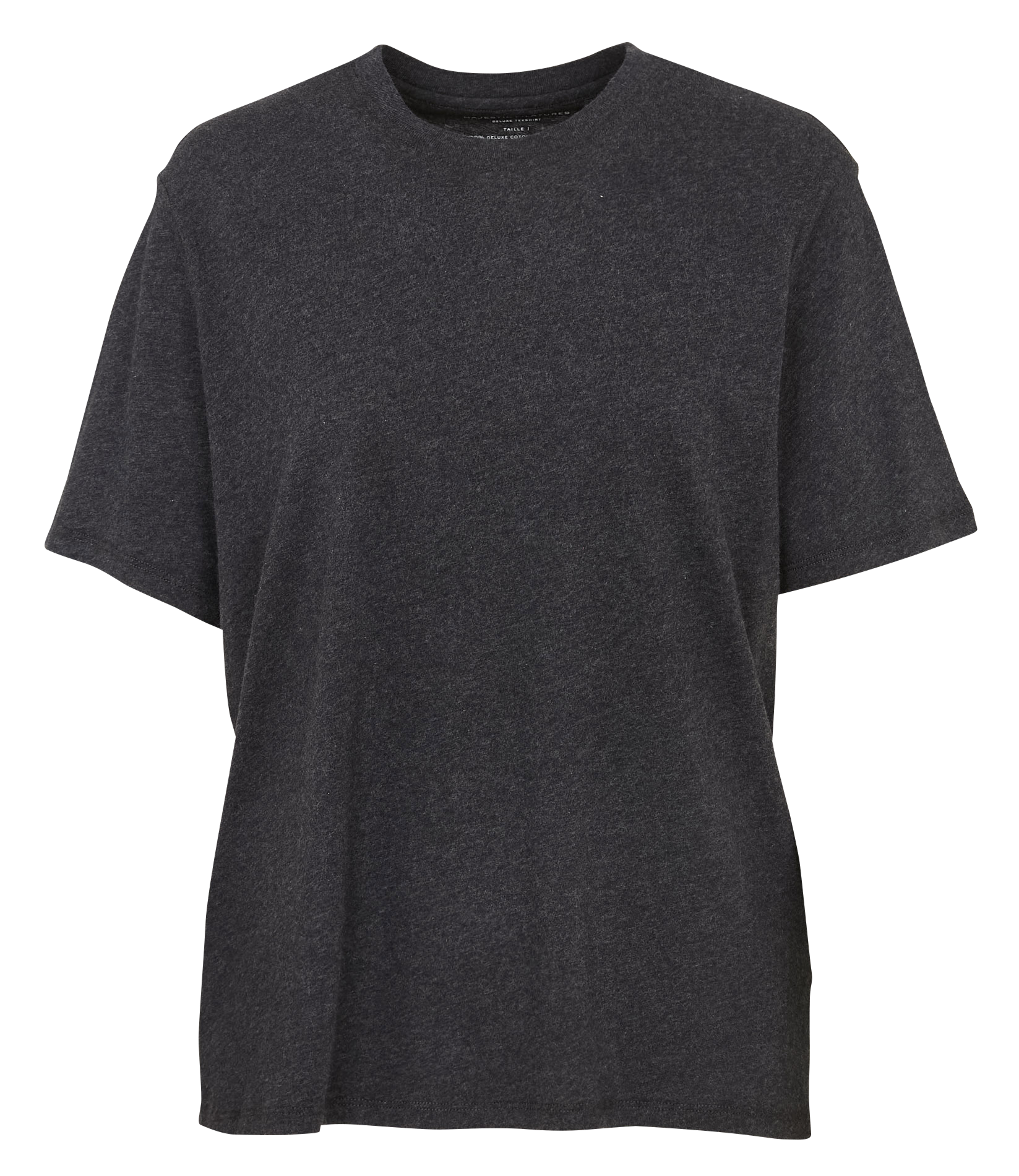 Tee-shirt col rond en coton bio MAJESTIC FILATURES Noir