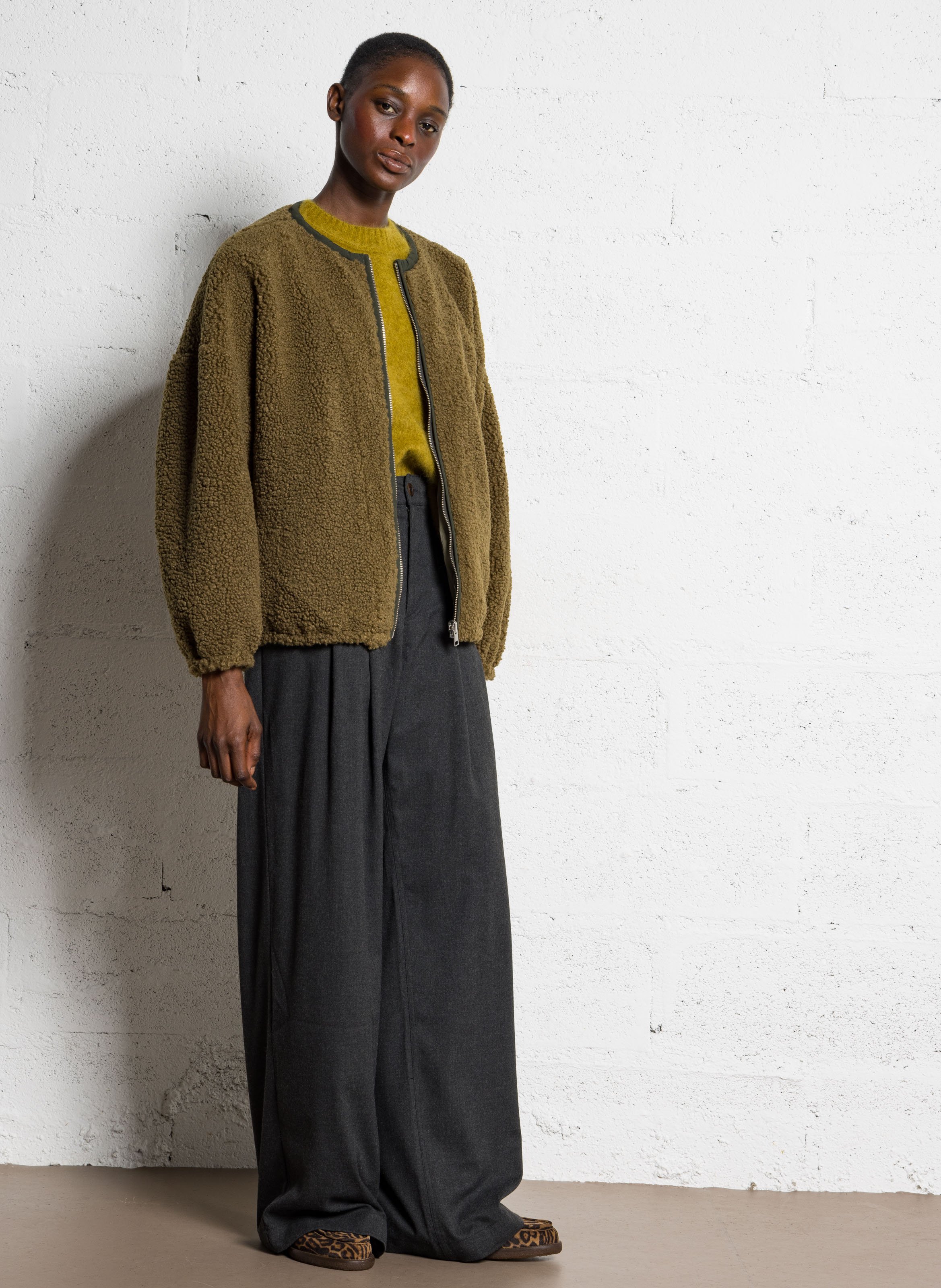 Oversized omkeerbare jas BELLEROSE Groen
