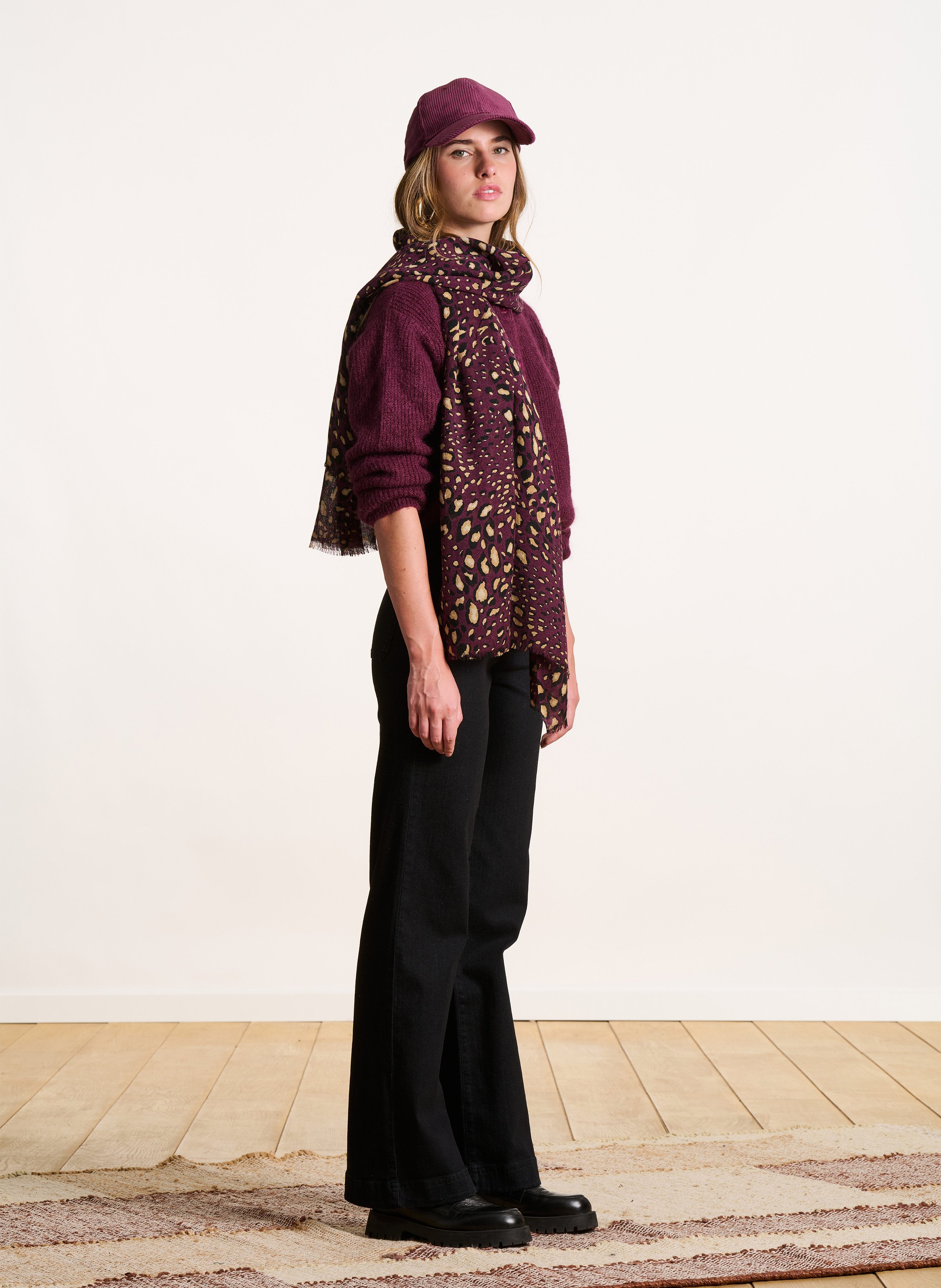 Floaty wool scarf LA FEE MARABOUTEE Red